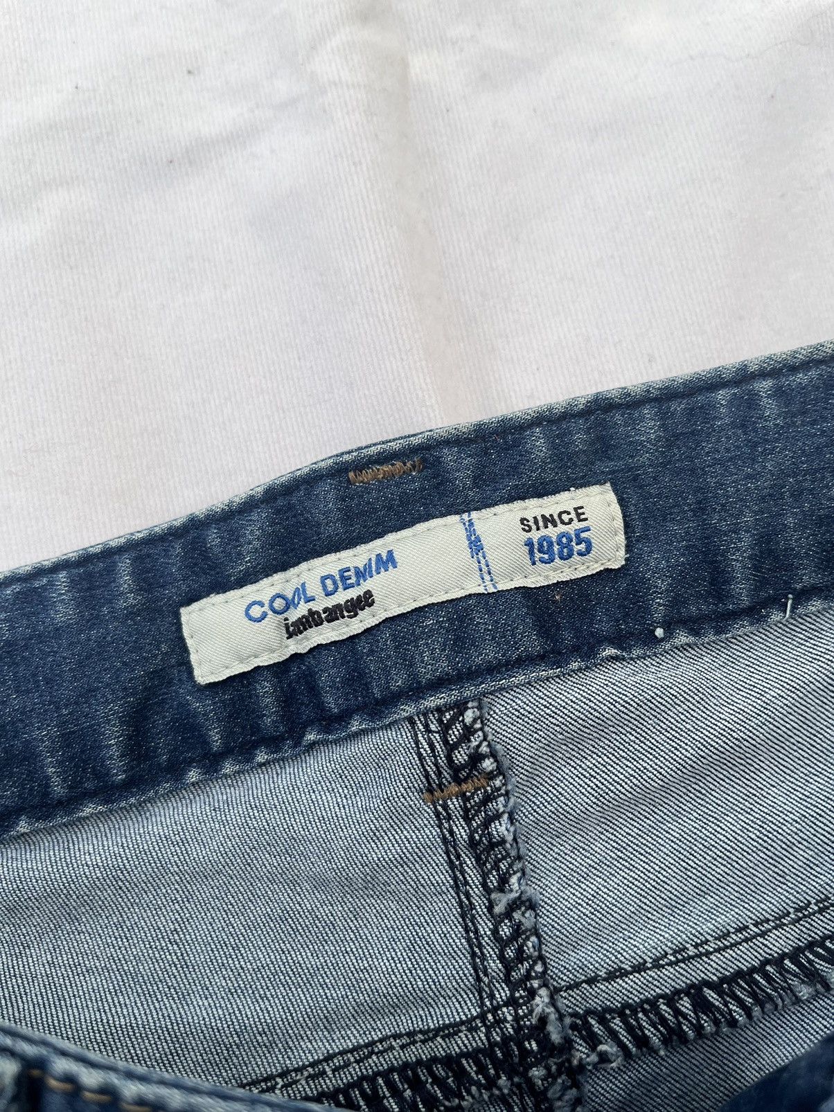 Japanese Brand Distressed Skinny Jeans Patchwork Y2K Style Size 36" / US 14 / IT 50 - 3 Thumbnail