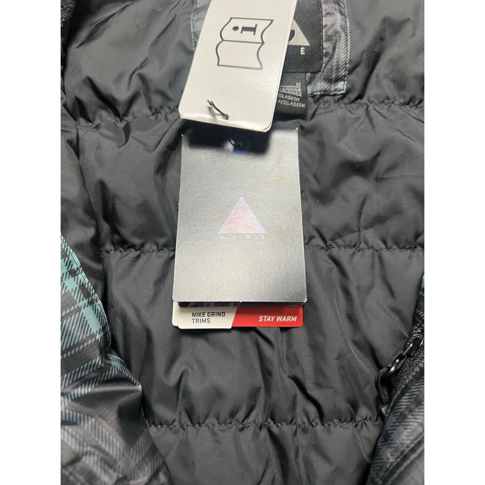 Nike ACG Vintage 2010 Nike Tartan Down Fill Puffer Jacket Women’s M Size M / US 6-8 / IT 42-44 - 7 Thumbnail