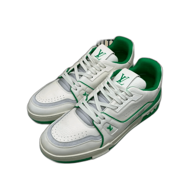 Louis Vuitton Lv Trainer White Green Sneakers Size 9-yf Size US 9 / EU 42 - 1 Thumbnail