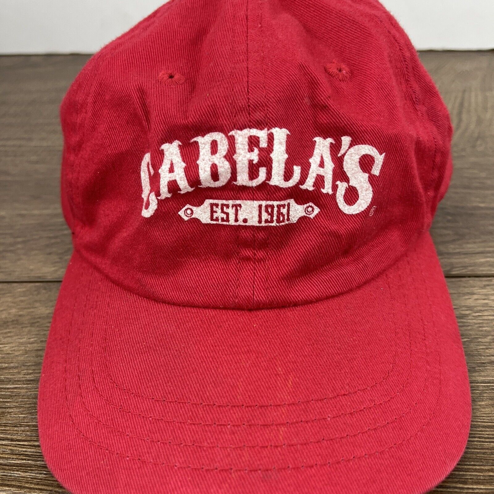 Other Cabela's Hat Cabelas Red Adjustable Hat Adult Size Hat Red C Size ONE SIZE - 6 Thumbnail