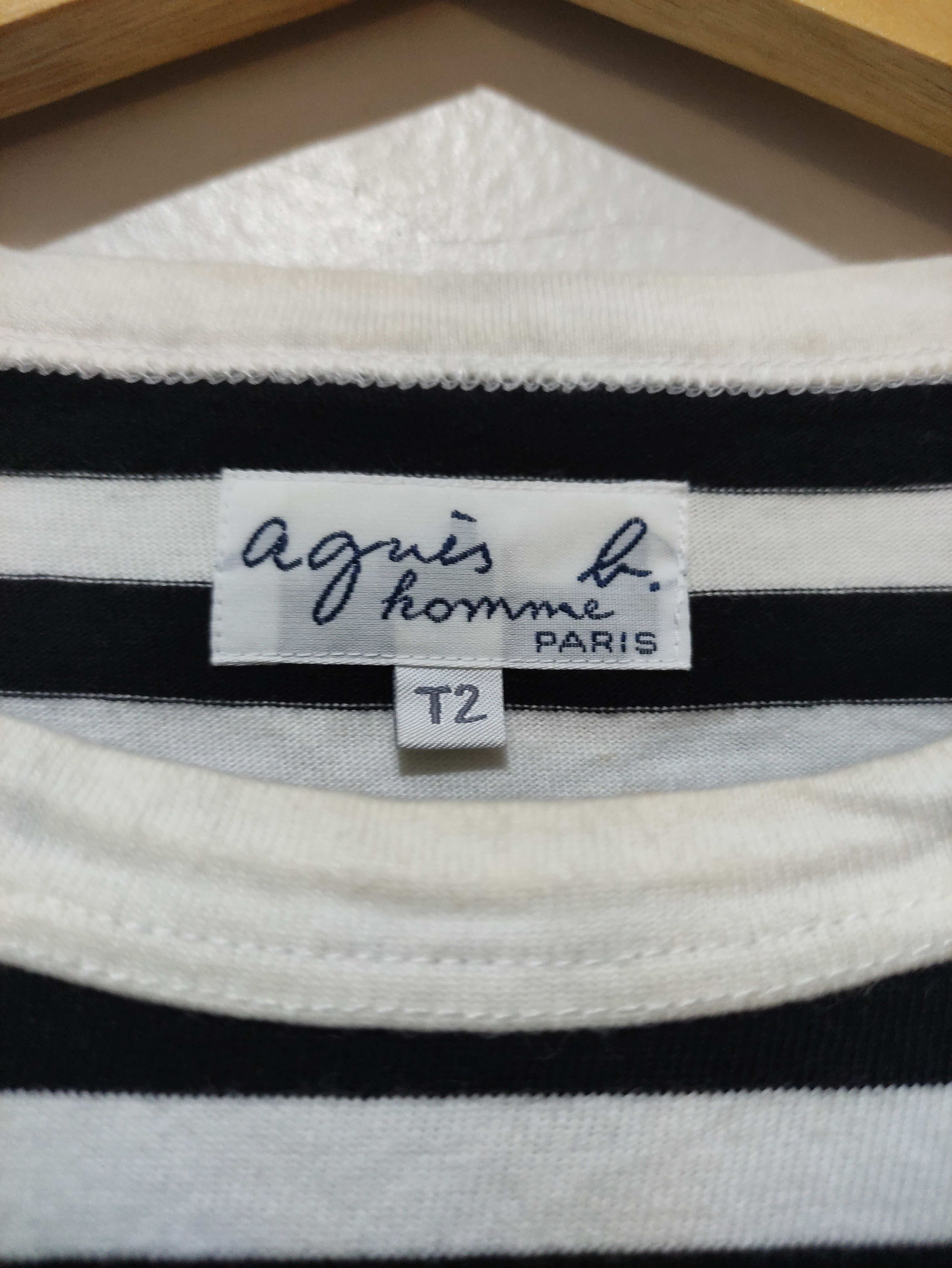 agnes b. Vintage Agnes B Stripe Longsleeve Size US M / EU 48-50 / 2 - 3 Thumbnail