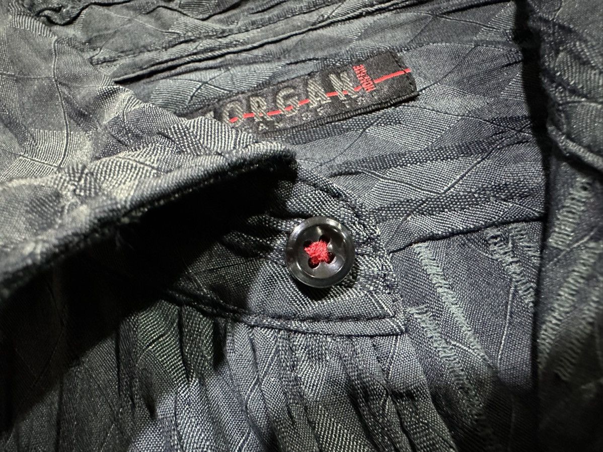 Morgan Homme 🔥Sick Y2K Morgan Homme Argyle Pleats Shirt Size US L / EU 52-54 / 3 - 6 Thumbnail