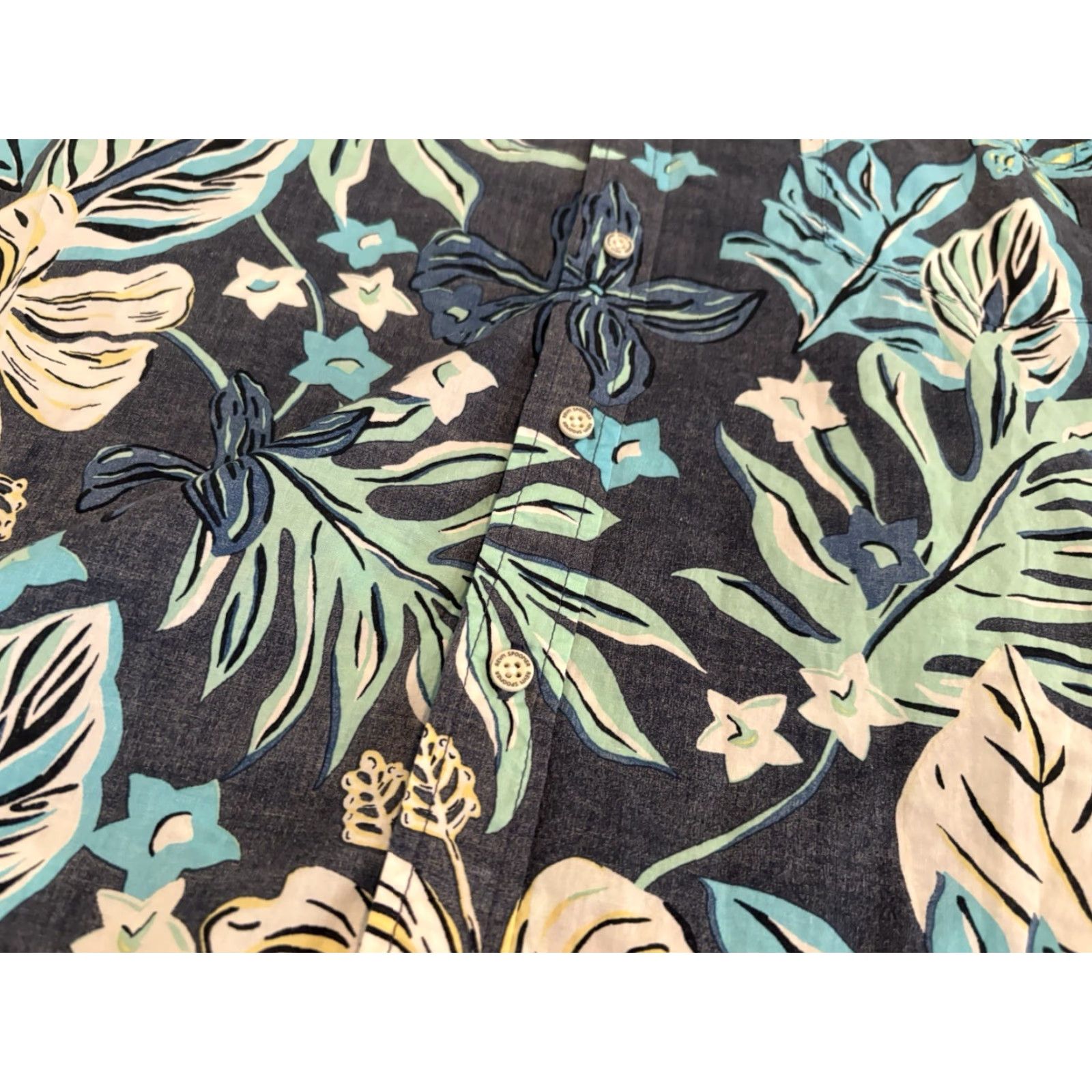 Reyn Spooner Reyn Spooner Hawaiian Shirt Mens XL Short Sleeve Floral Button-Up Tailored Fit Multicolor Green Blue Size US XL / EU 56 / 4 - 3 Thumbnail