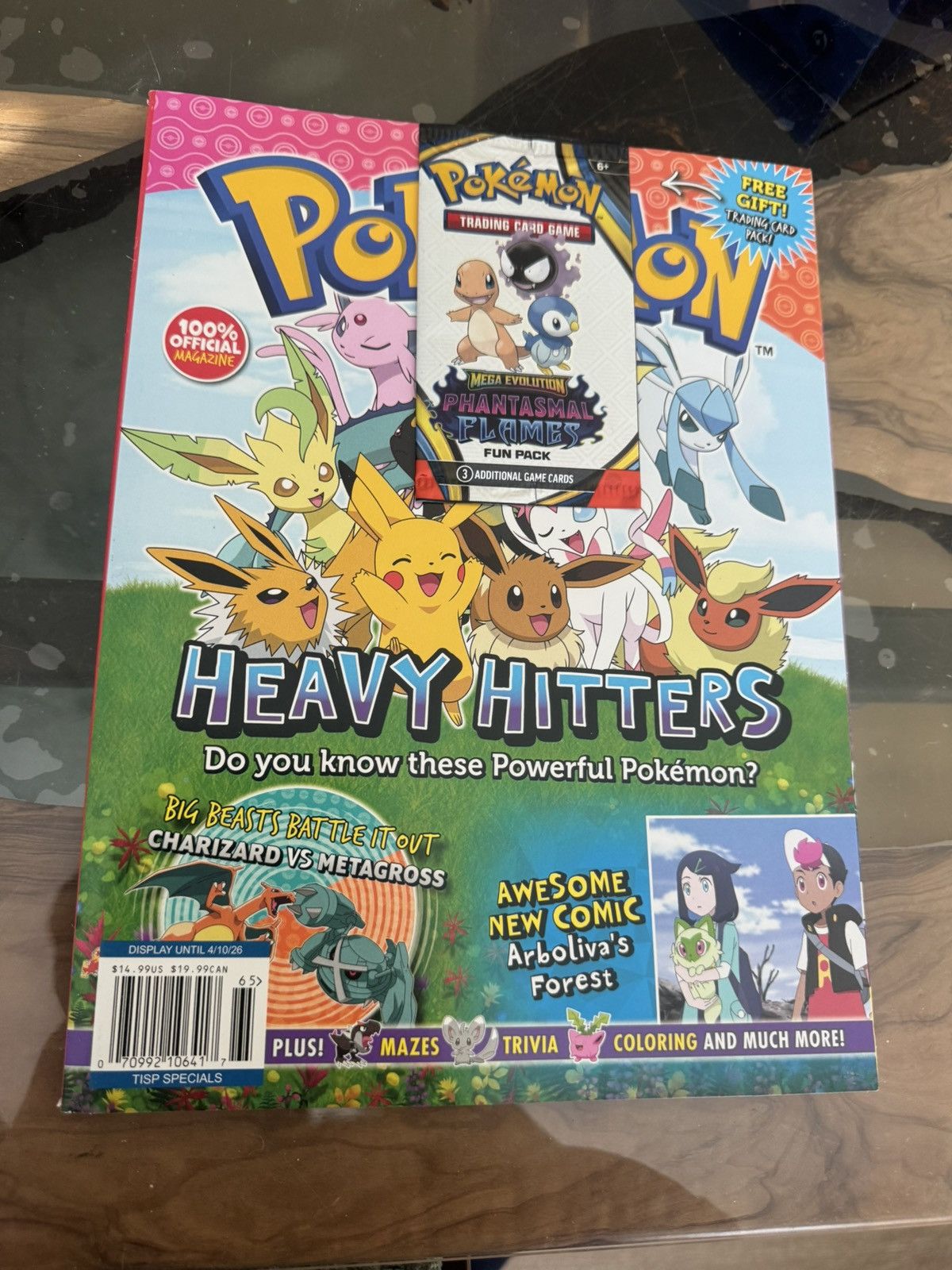 Pokemon HEAVY HITTERS Pokémon Phantasmal Flames Promo Pack+Magazine Size ONE SIZE - 3 Thumbnail