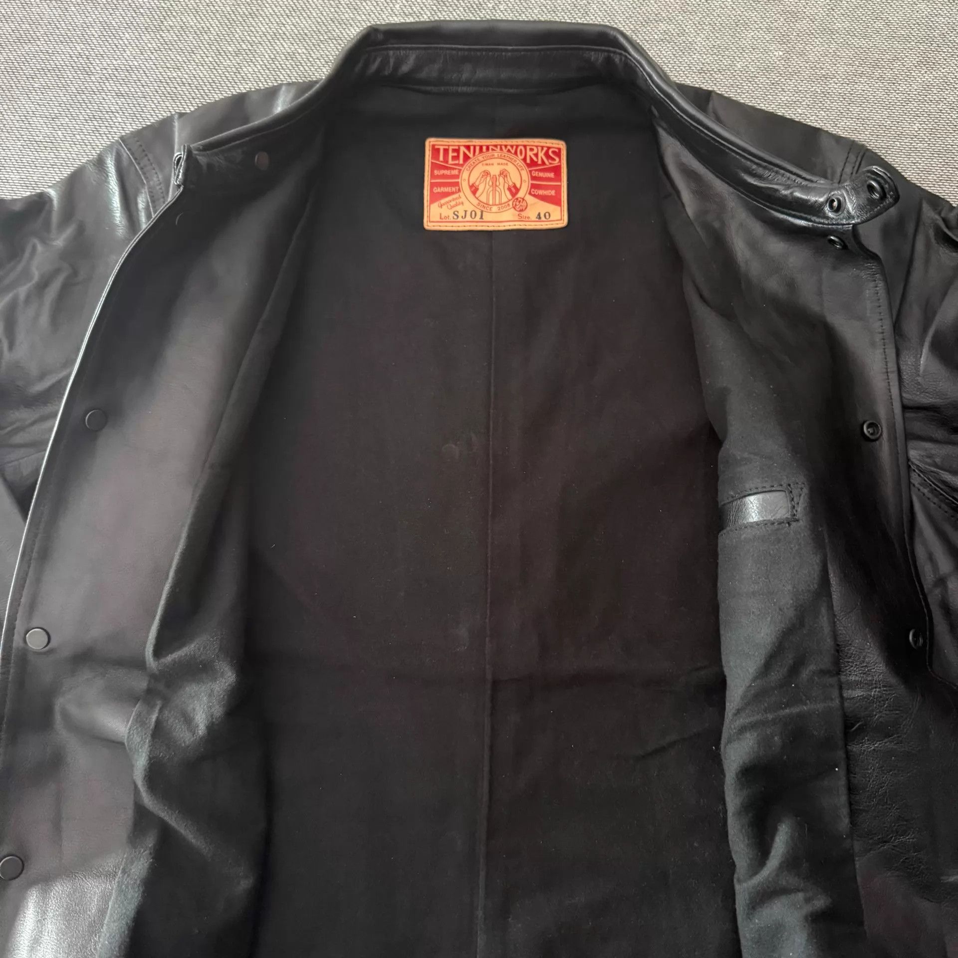 Other Tenjin Sj01 Kashima Leather Coach Jacket New 40 Size US M / EU 48-50 / 2 - 4 Thumbnail