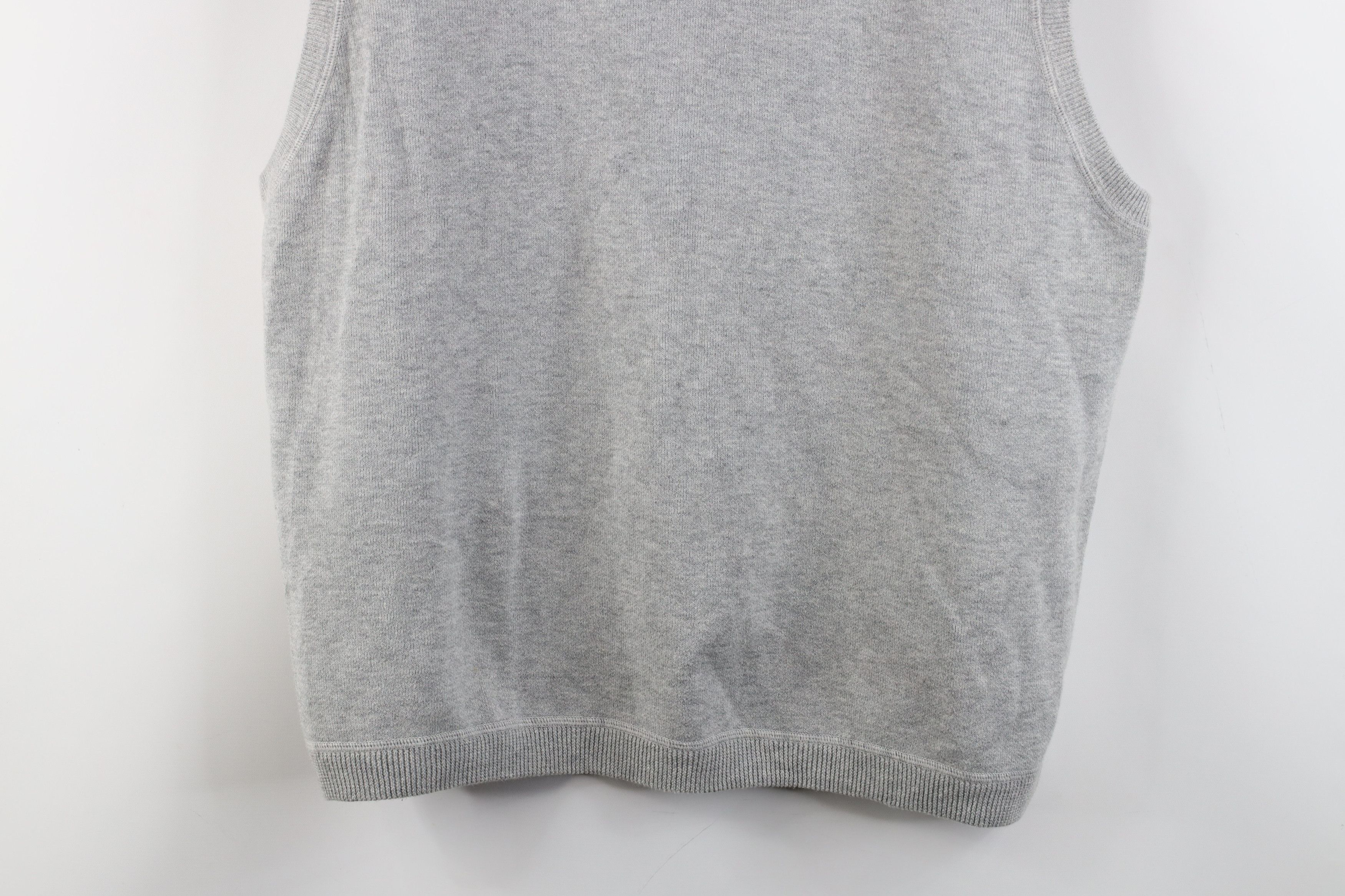 Eddie Bauer × Vintage Vintage Eddie Bauer Reversible Cotton Knit Sweater Vest Gray Size US XL / EU 56 / 4 - 3 Thumbnail