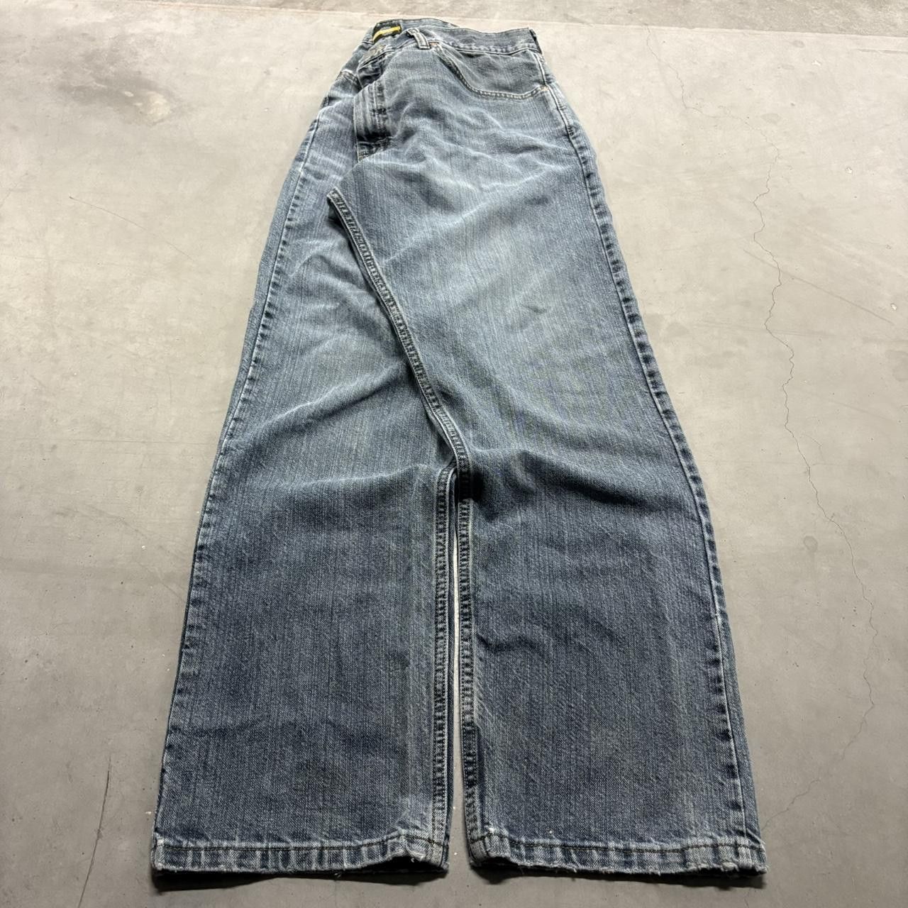 Vintage Crazy Vintage Y2K/2000s Baggy Skater Style Dark Wash Denim Jeans! Size US 38 / EU 54 - 3 Thumbnail