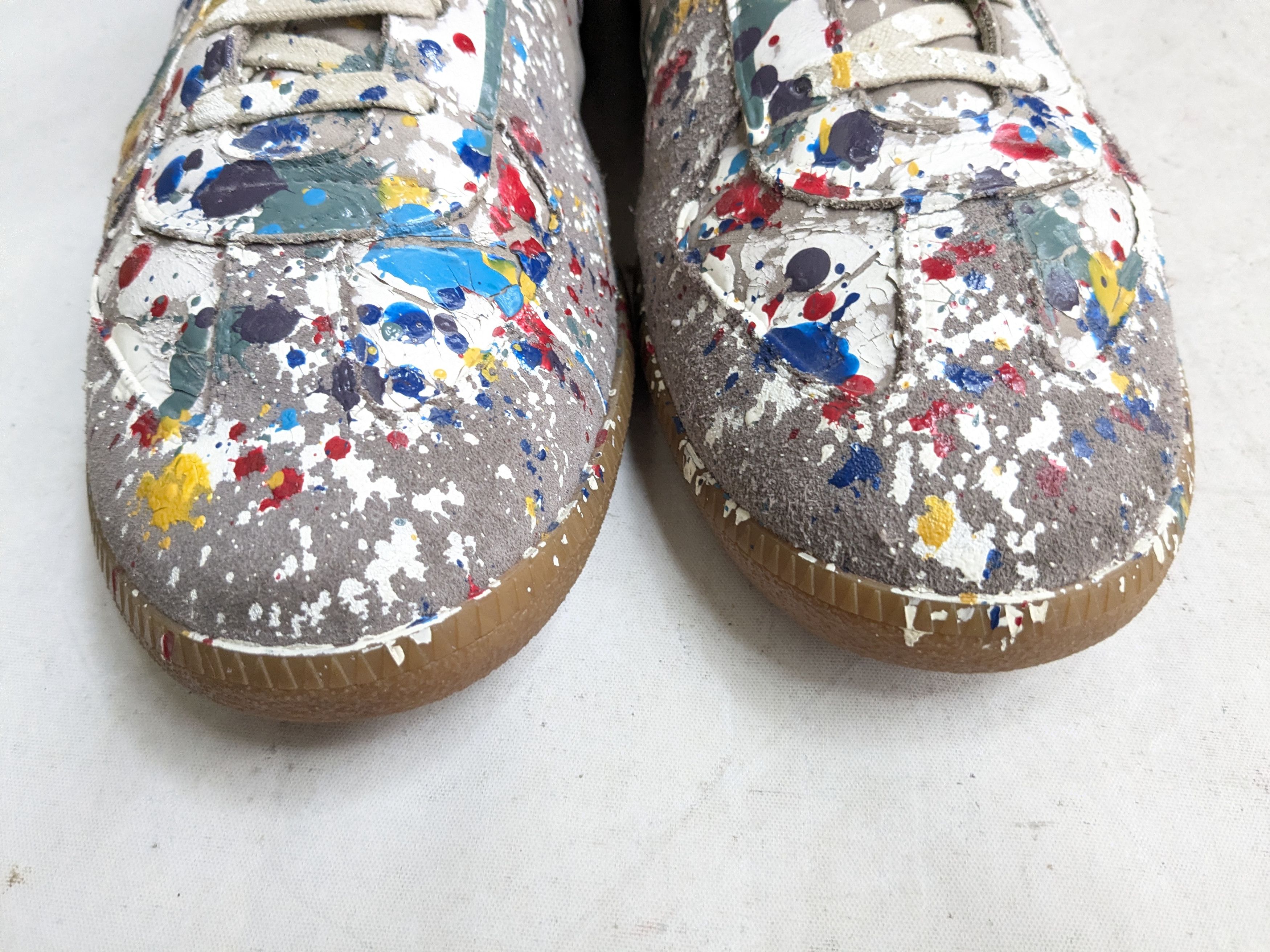 Maison Margiela Maison Margiela Replica GAT Gray Paint Splatter 12 45 Size US 12 / EU 45 - 4 Thumbnail
