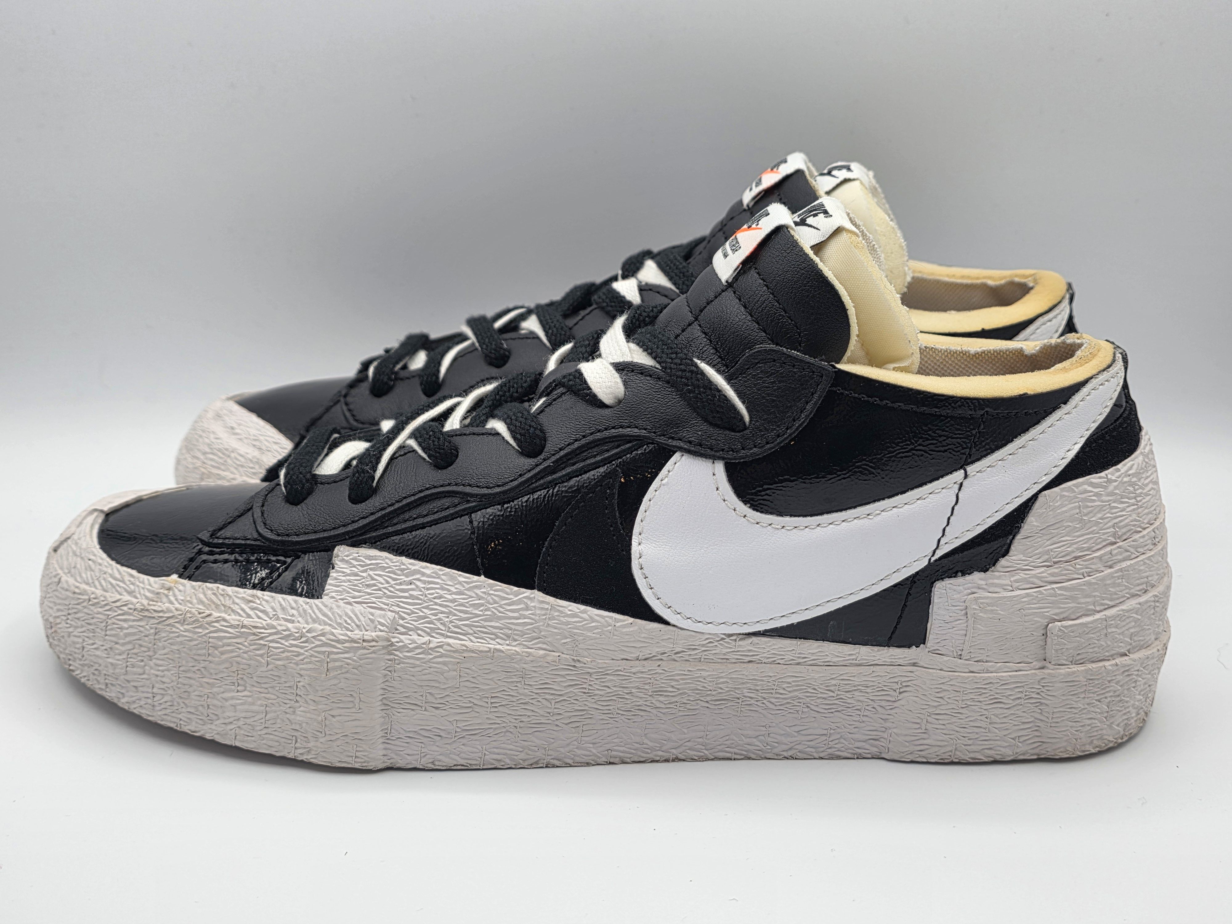Nike Nike Sacai Blazer Low Black Patent Size US 11 / EU 44 - 3 Thumbnail