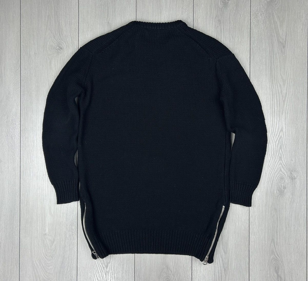Acne Studios Acne Studios Sade PSS14 Oversize Side Zippers Knit Black XS Size XS / US 0-2 / IT 36-38 - 9 Thumbnail