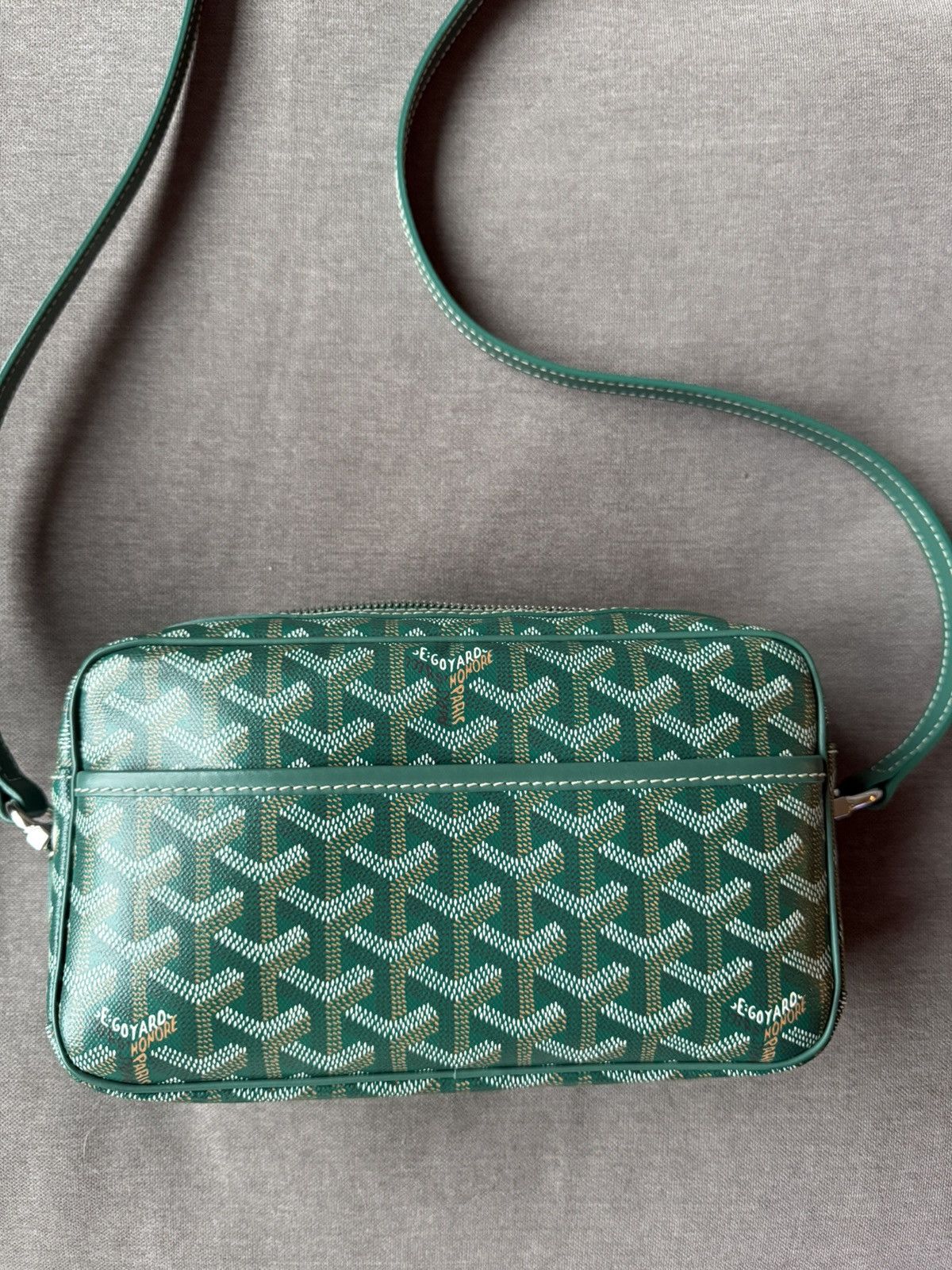 Goyard Goyard Cap Vert Goyardine Bag Green Size ONE SIZE - 1 Thumbnail