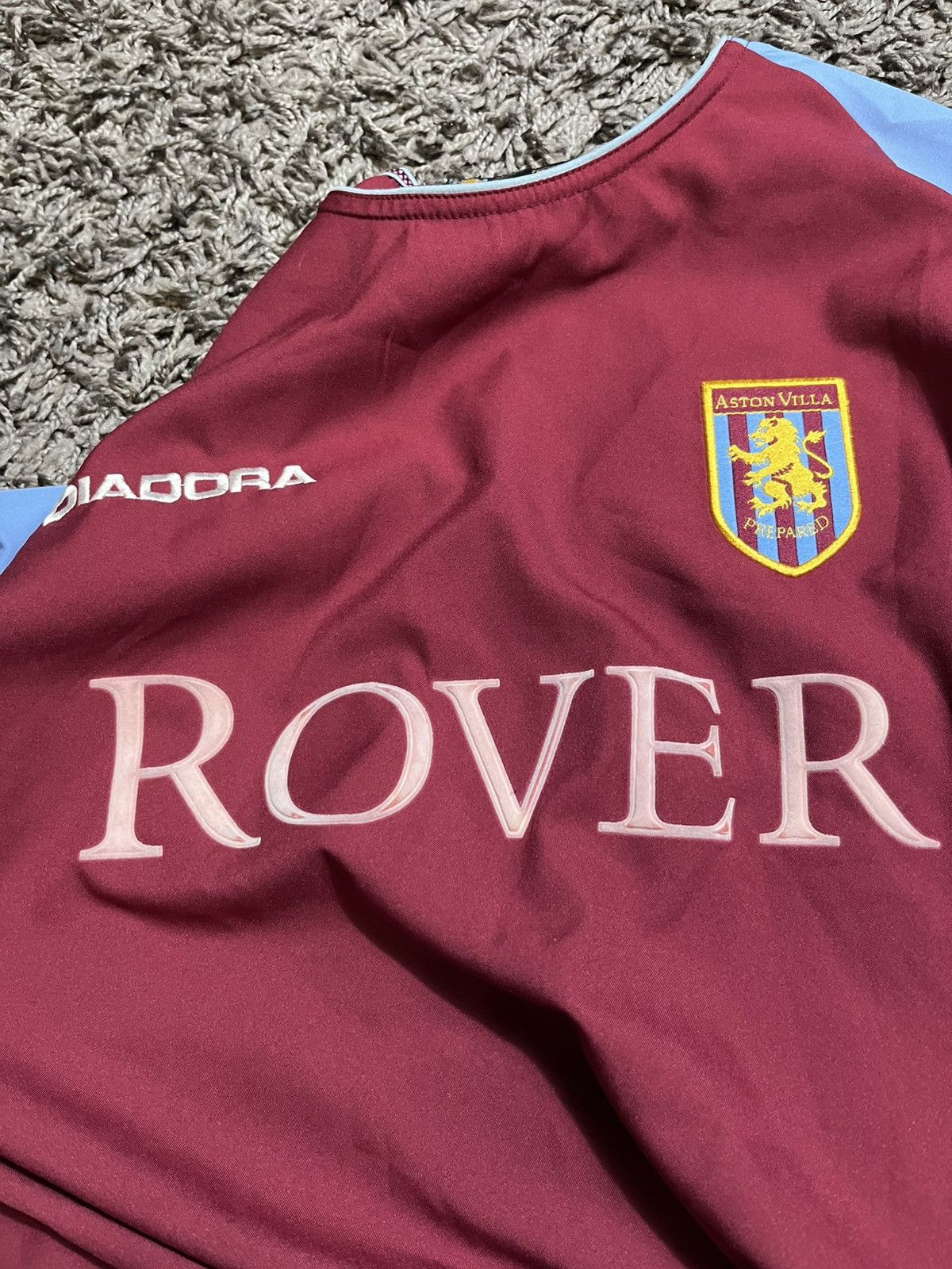 Diadora ASTON VILLA 2003/04 DIADORA VINTAGE SOCCER FOOTBALL JERSEY Size US S / EU 44-46 / 1 - 6 Thumbnail