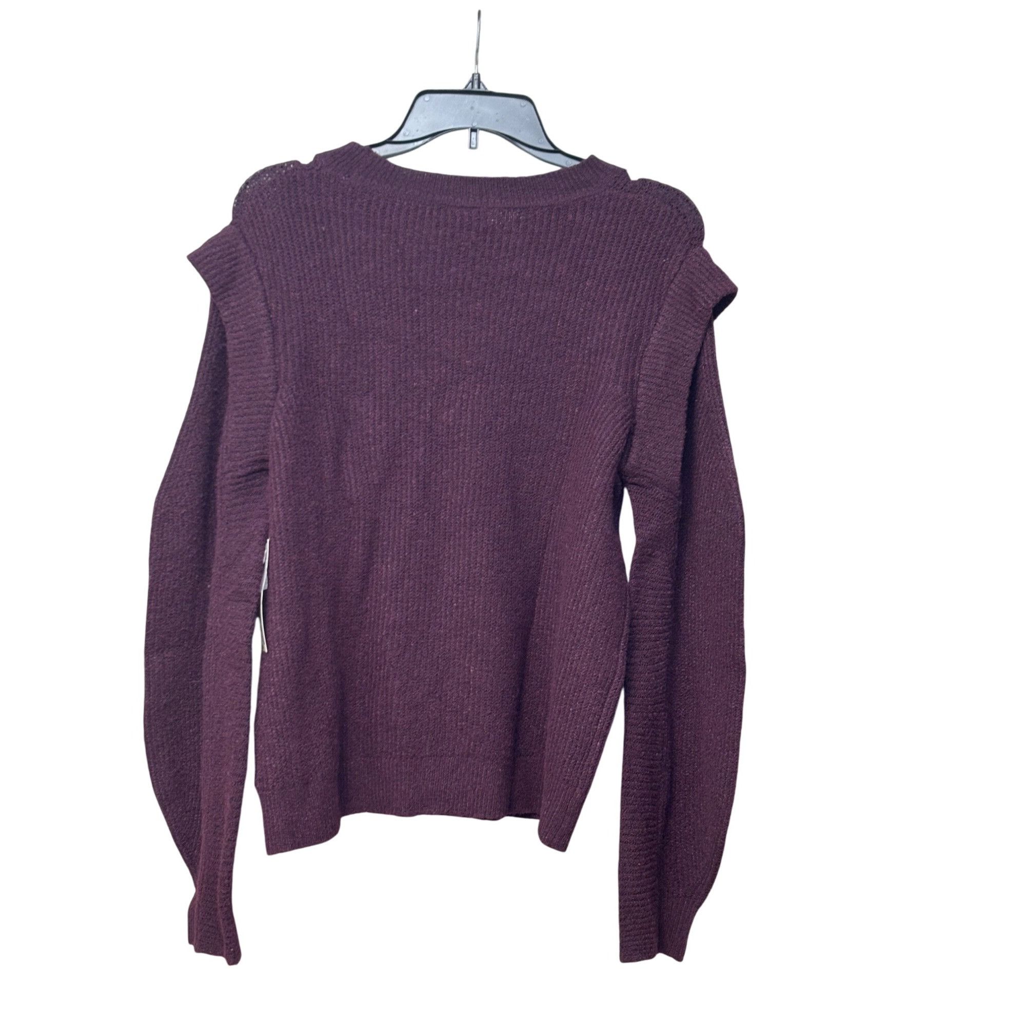 Worthington Worthington Women’s Crew Neck Flanged Sleeves Sweater, Burgu Size L / US 10 / IT 46 - 6 Thumbnail
