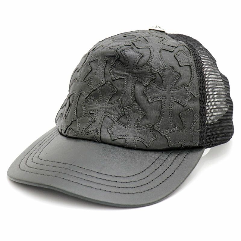 Chrome Hearts Chrome Hearts Cemetery Cross Patch Mesh Hat Size ONE SIZE - 1 Thumbnail