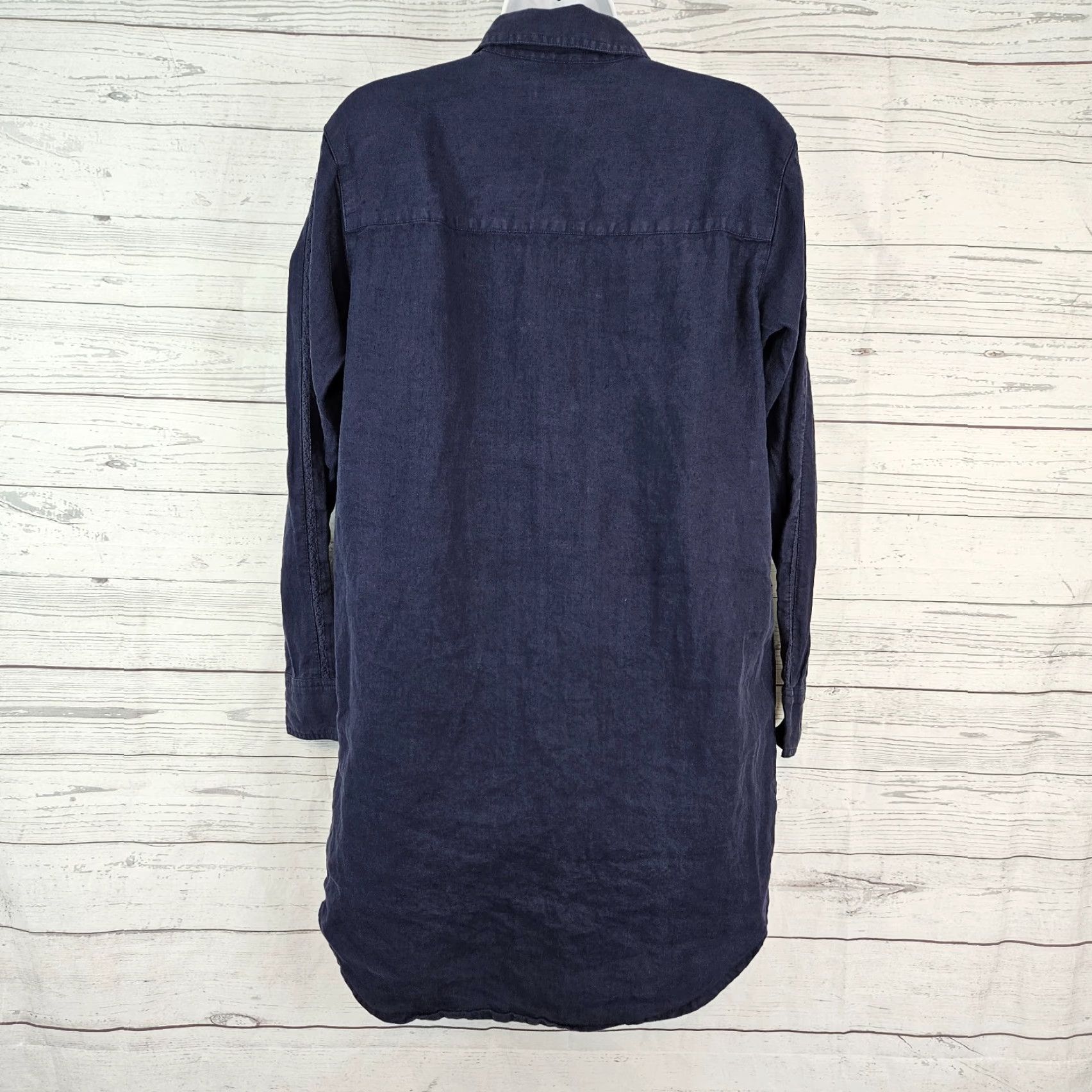 Outerknown **Outerknown Women's Blue Collared Shirt Dress Size Small** User: Outerknown Women's Blue Collared Long Sleeve Shirt Dress Size Small Size S / US 4 / IT 40 - 3 Thumbnail