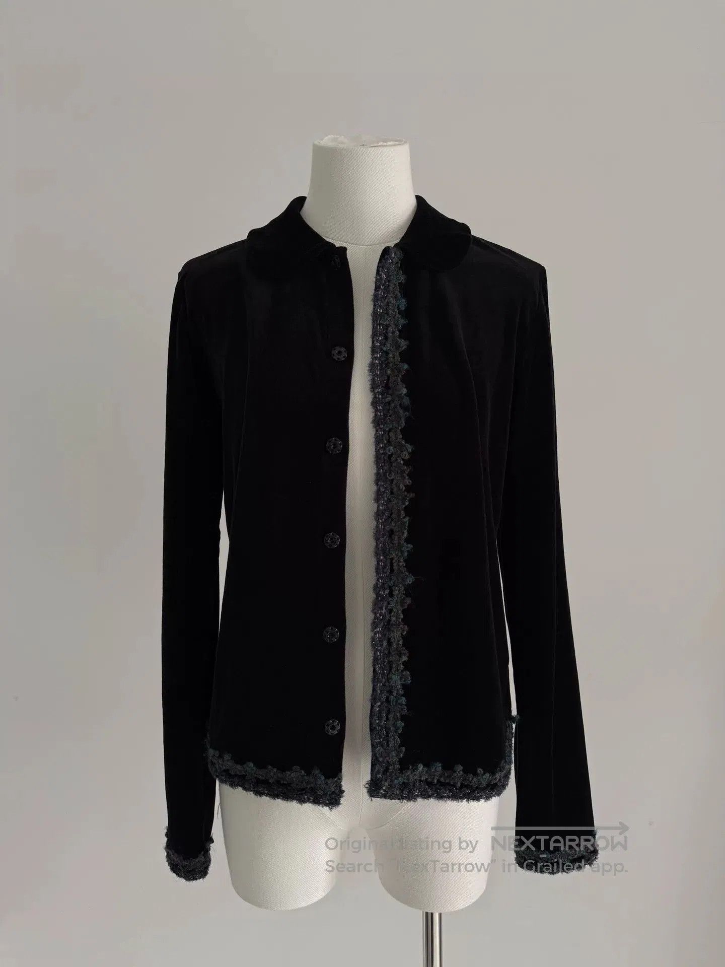 Comme des Garcons black velvet jacket by comme des garçons. Size XXS / US 00 / IT 34 - 1 Thumbnail
