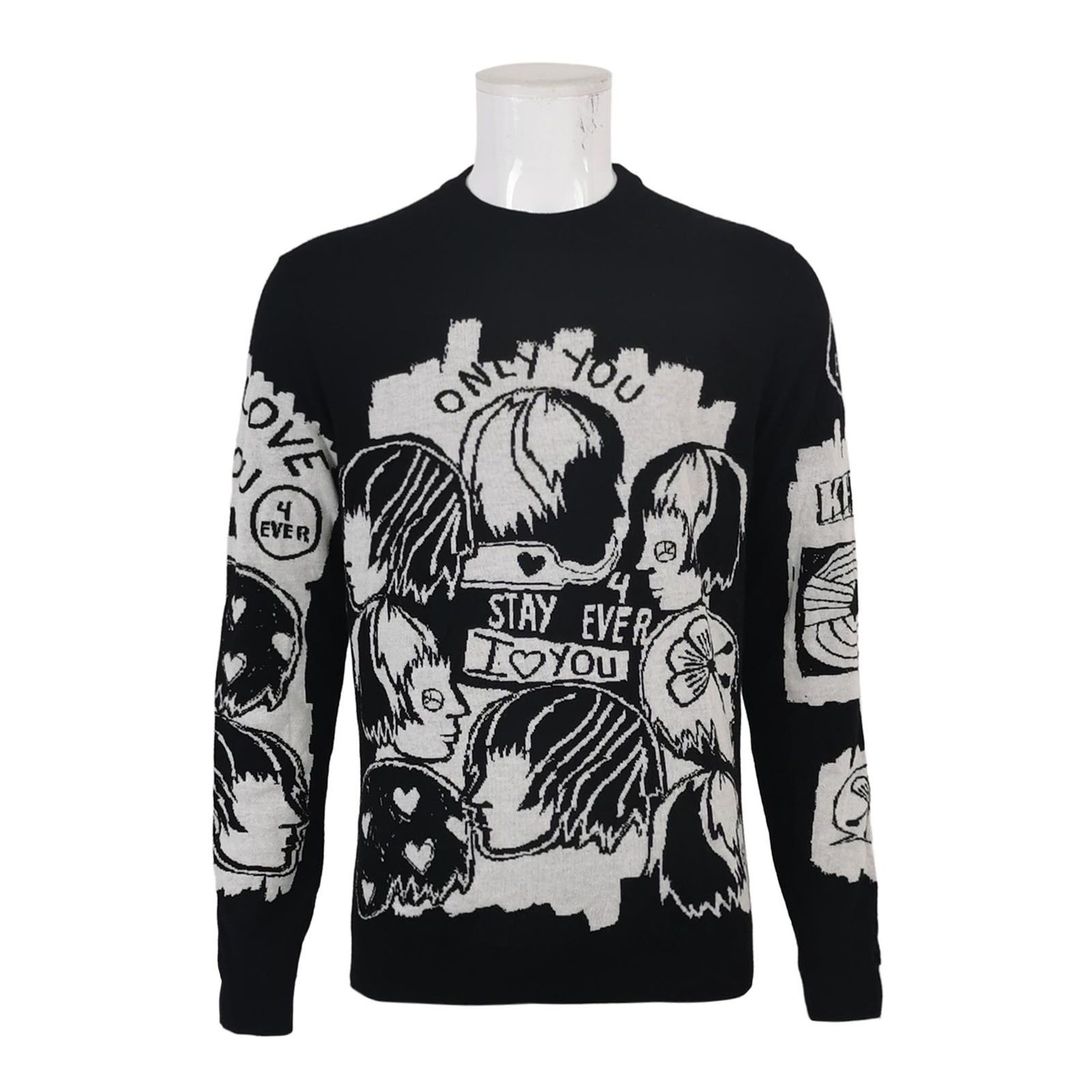 Kenzo L White Eye Pattern Button-Up Shirt
