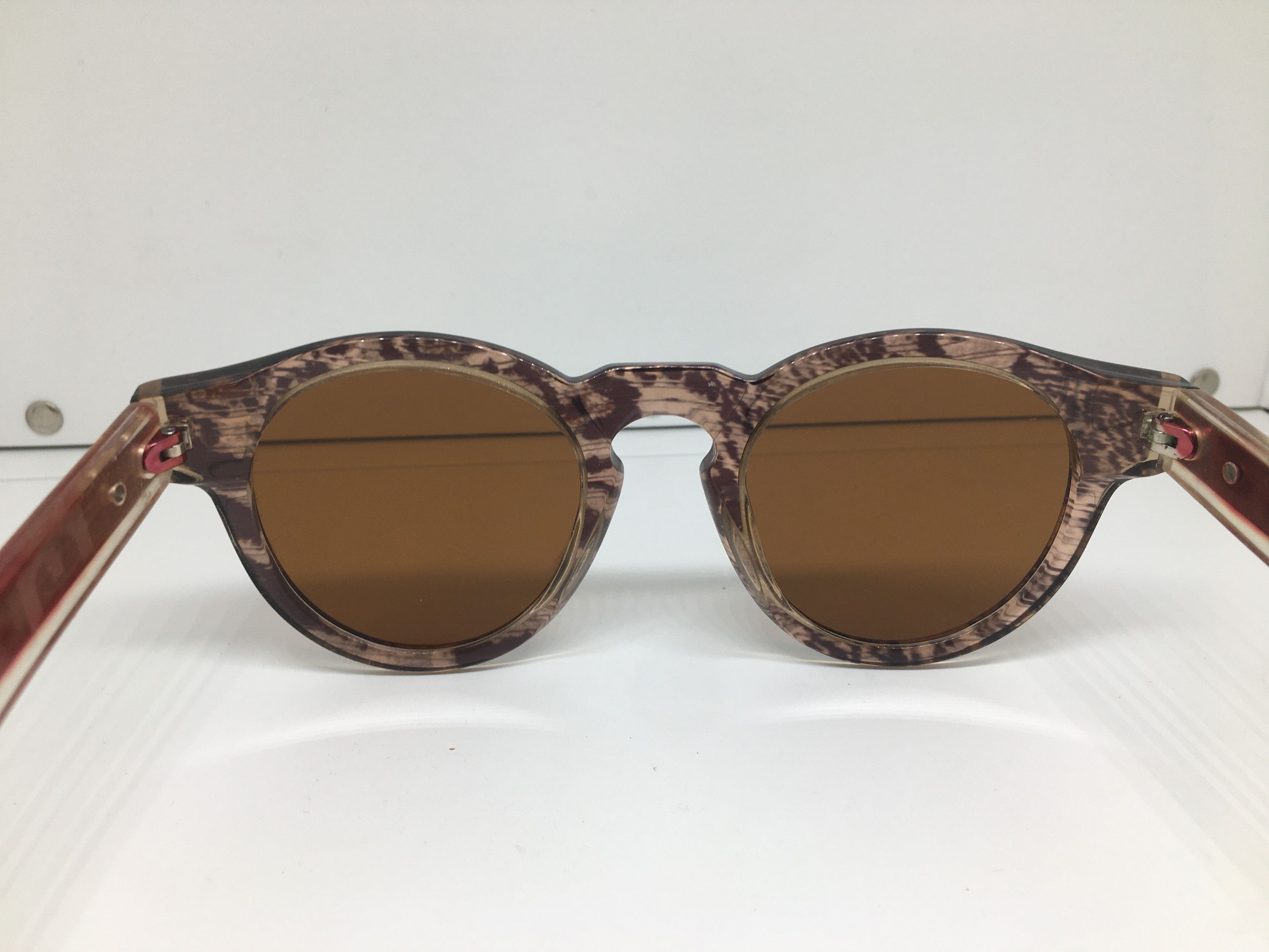 Vintage Vintage Hanmade Acetate Keyhole Sunglasses Frame Size ONE SIZE - 5 Thumbnail