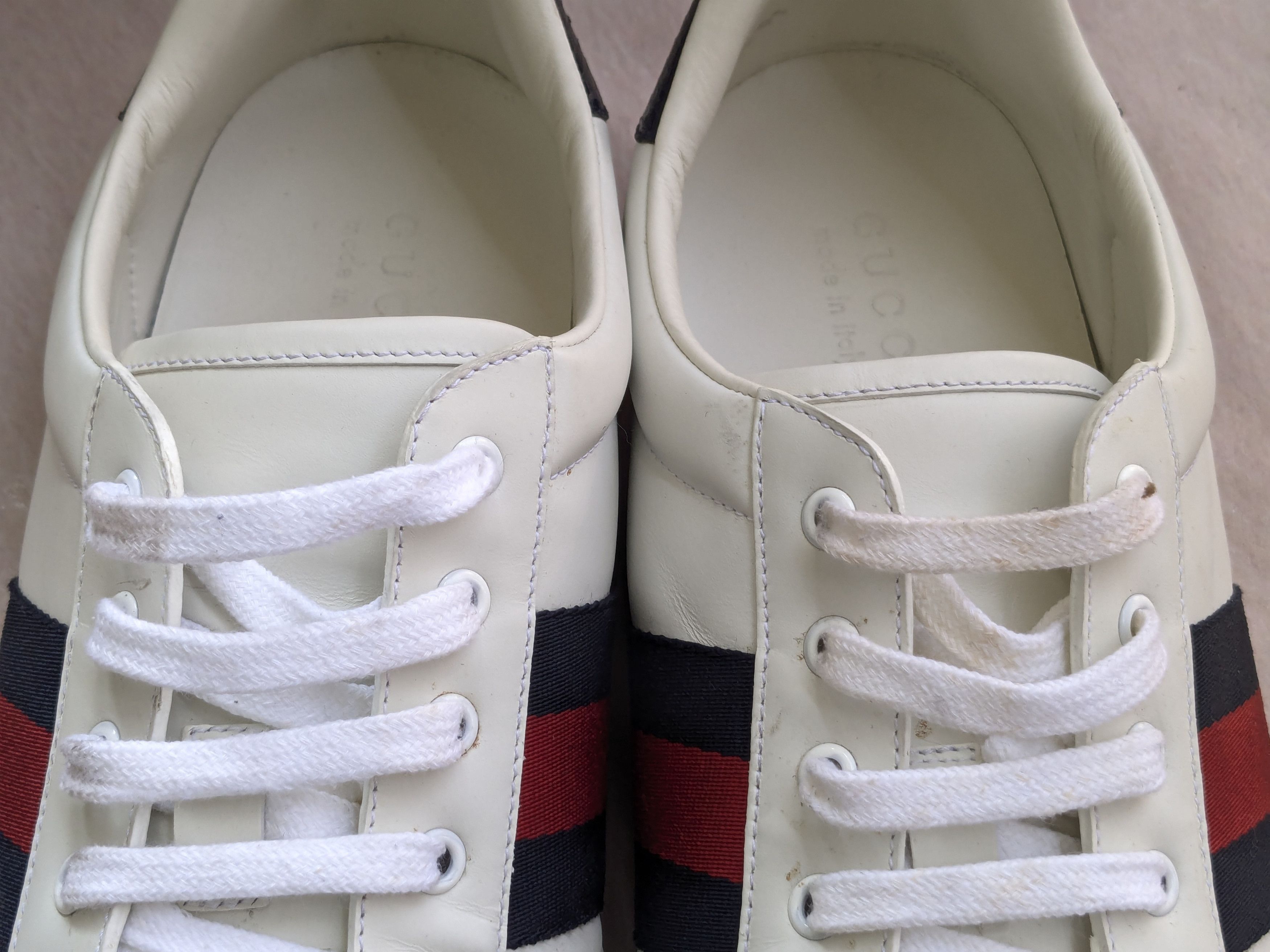 Gucci Gucci Ace Sneakers White 13.5 White Low Tops 386750 Size US 13 / EU 46 - 4 Thumbnail