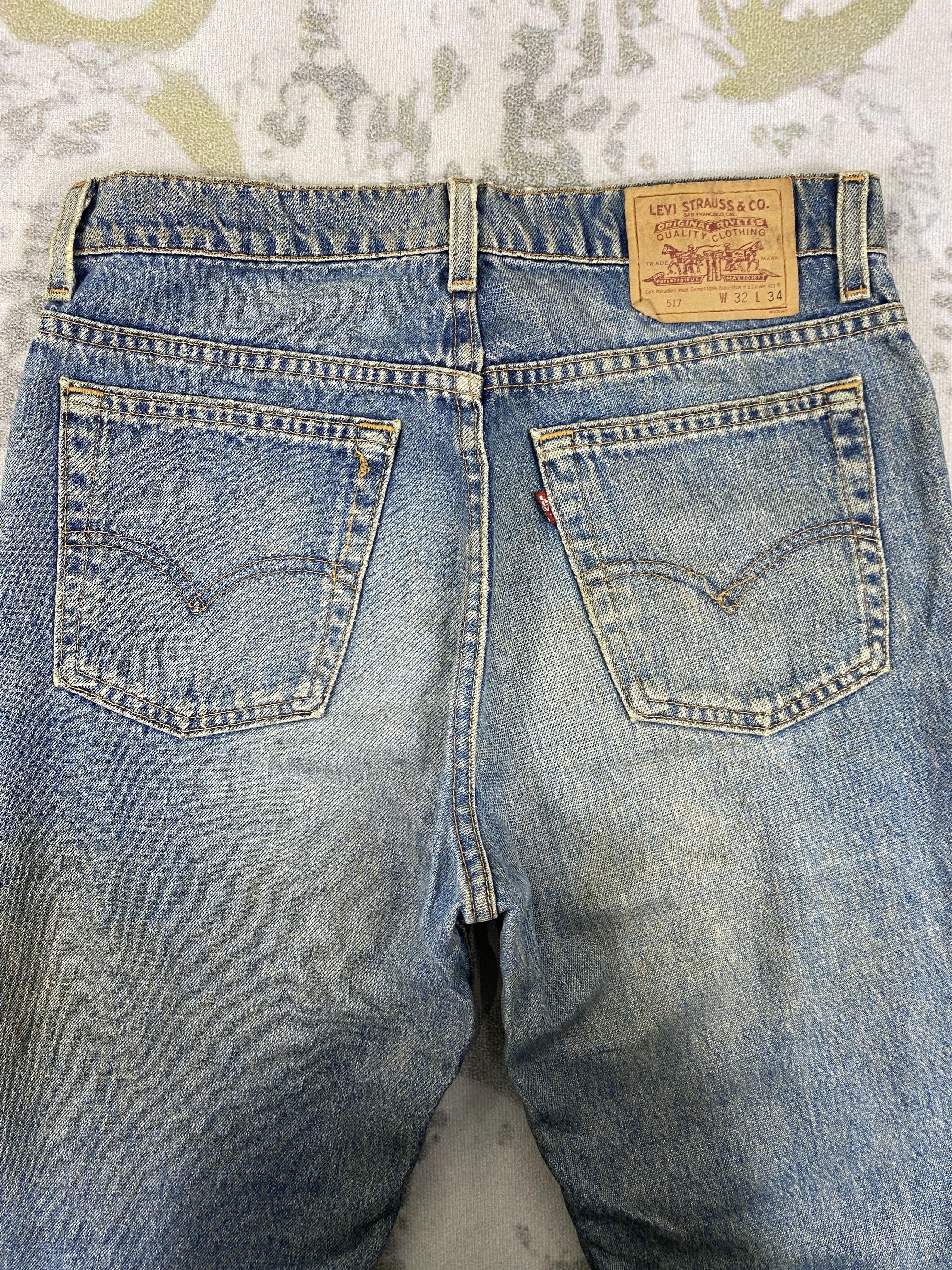 Levi's Distressed Vintage Levi's 517 Flare Jeans 31x32.5-JN3451 Size US 31 - 4 Thumbnail