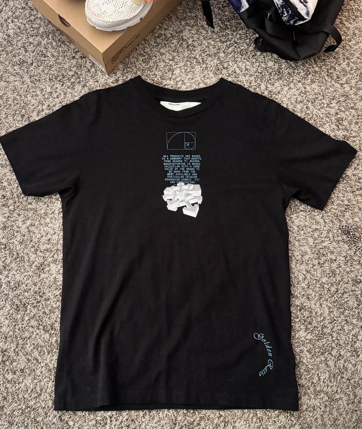 Off-White Off-White Golden Ratio Tee Size US L / EU 52-54 / 3 - 2 Thumbnail