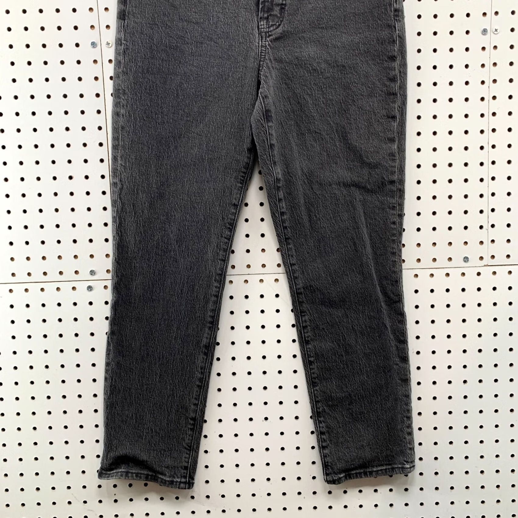 Madewell Madewell Tapered Womens 27 Black Perfect Jean Denim Size Fits 28x26 Faded Size 27" / US 4 / IT 40 - 3 Thumbnail