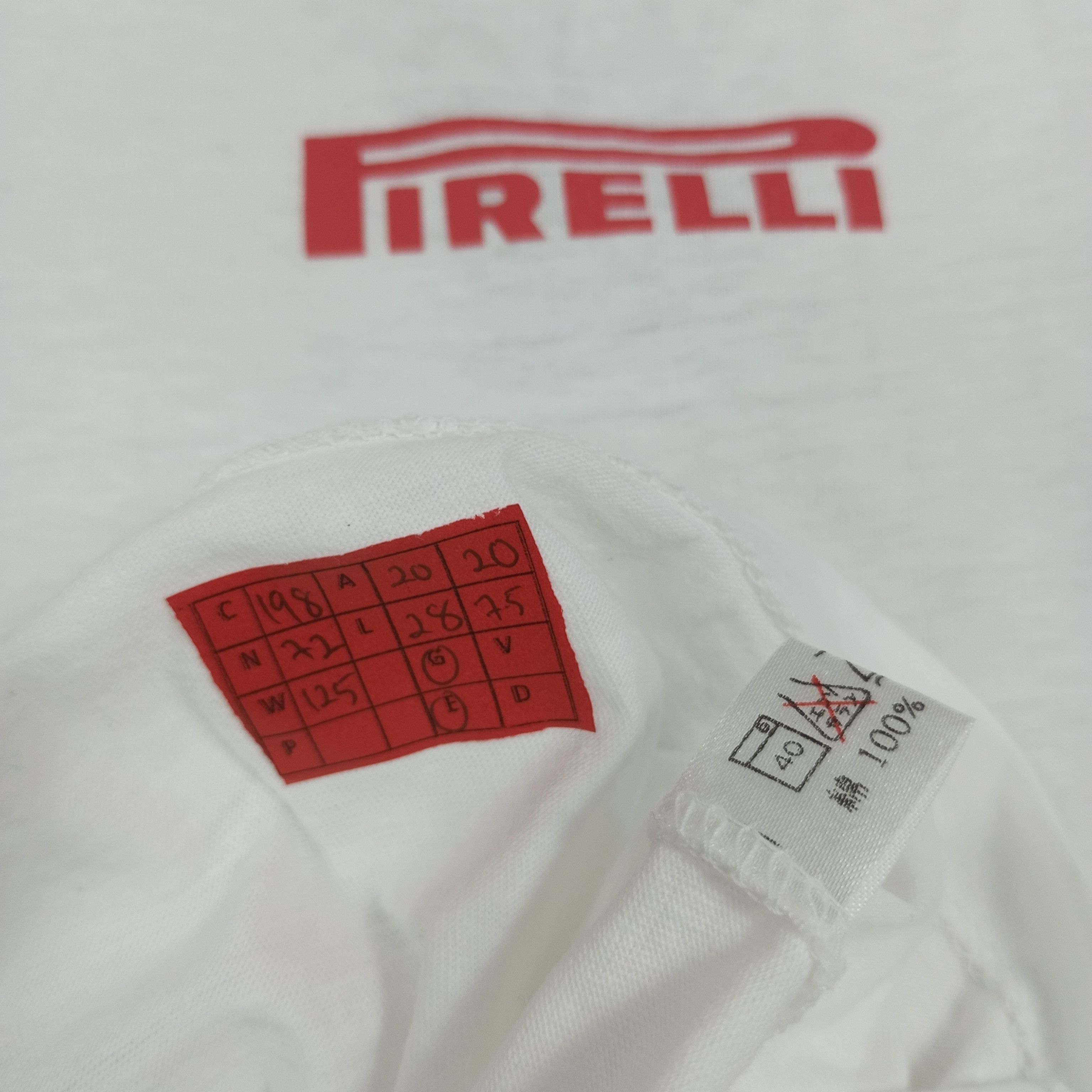 Pirelli × Vintage Pirelli Backprint Design Art Style Tshirt Size US M / EU 48-50 / 2 - 9 Thumbnail