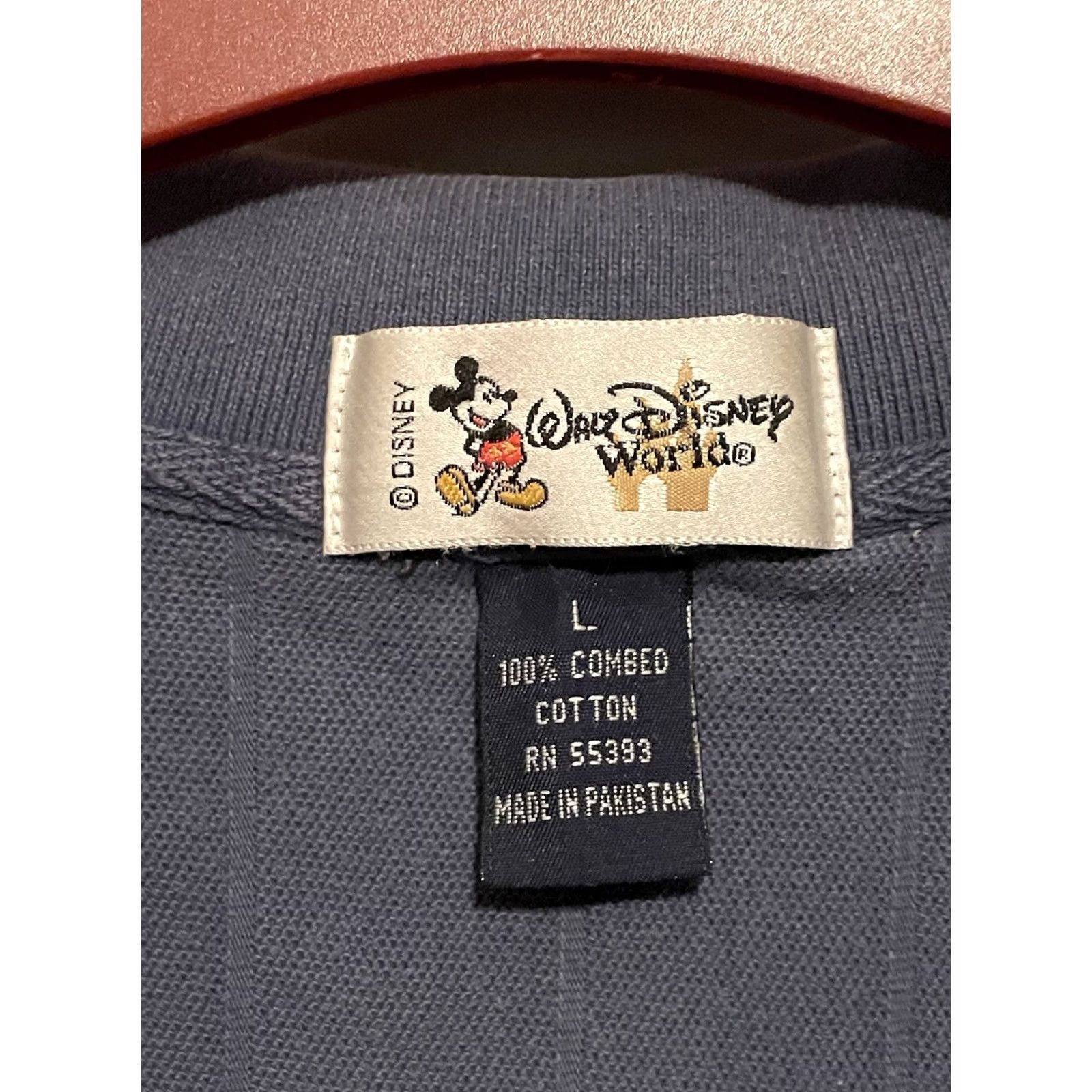 Disney VINTAGE Disney Parks Animal Kingdom Lodge Blue Polo Embroidered Size L Adults Mens Mickey Mouse 100% Cotton Short Sleeve Blue Embroidered B377 Size US L / EU 52-54 / 3 - 4 Thumbnail