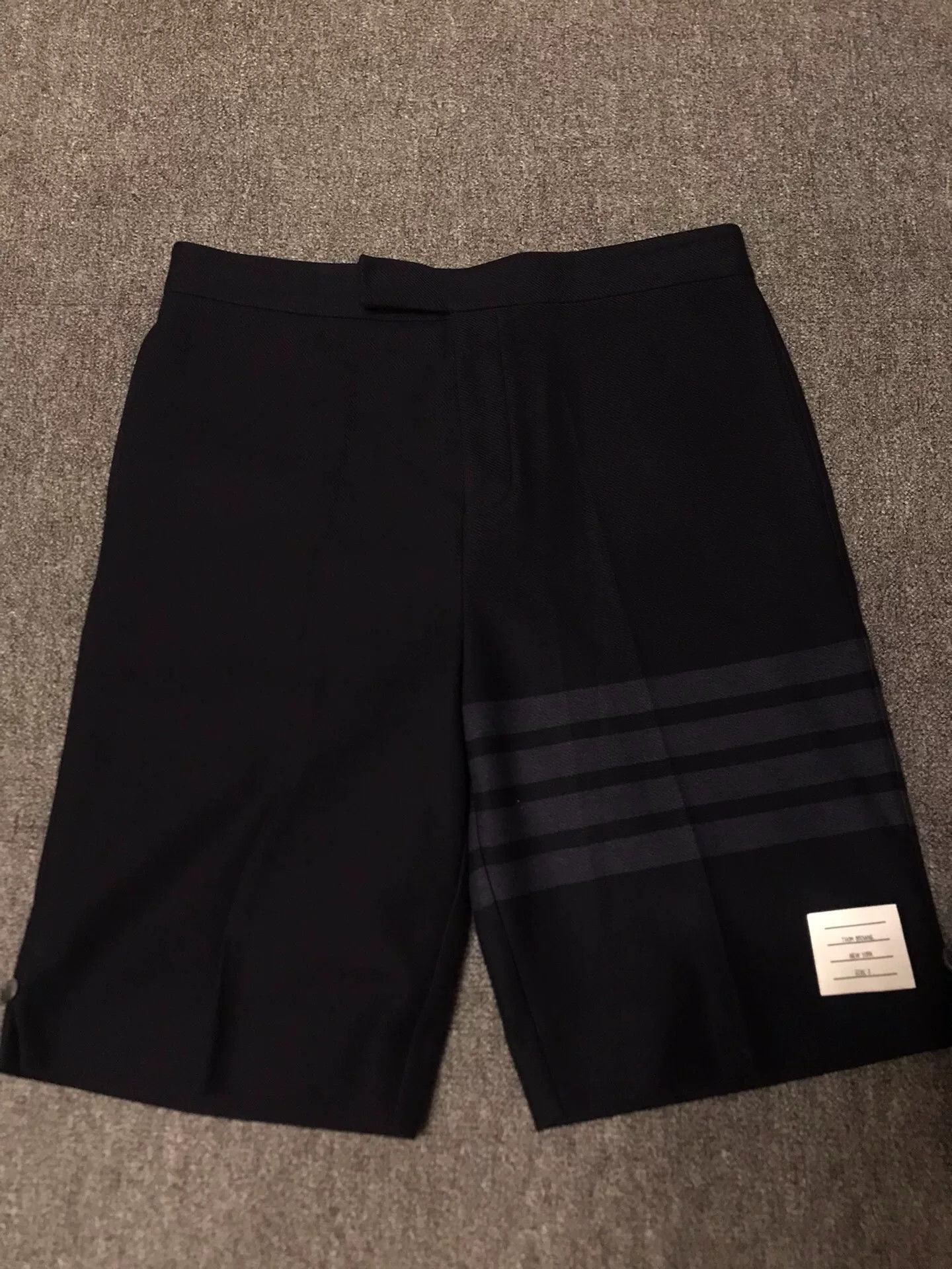 Thom Browne Thom Browne Dark Navy Striped Shorts Size US 28 / EU 44 - 1 Thumbnail