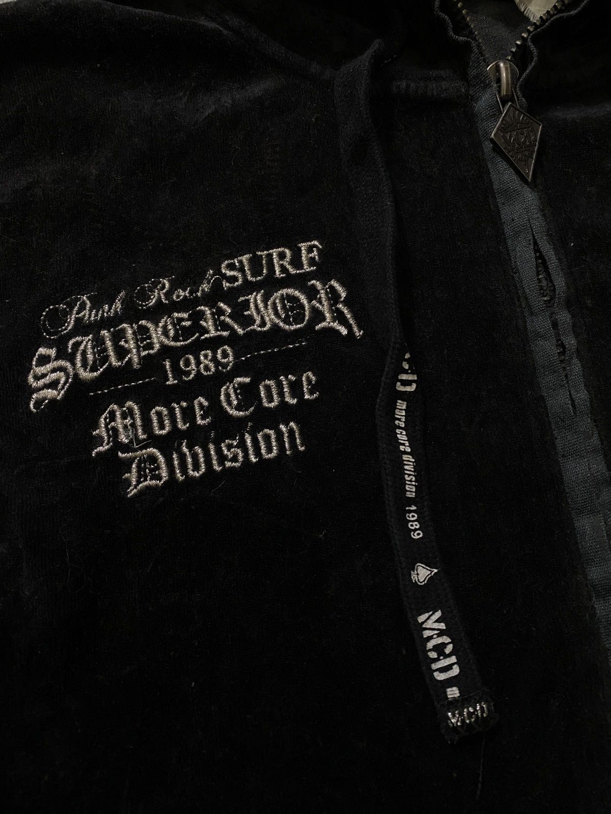 Designer × Japanese Brand mcd More Core Division Velvet Zip Hoodie Size US M / EU 48-50 / 2 - 3 Thumbnail
