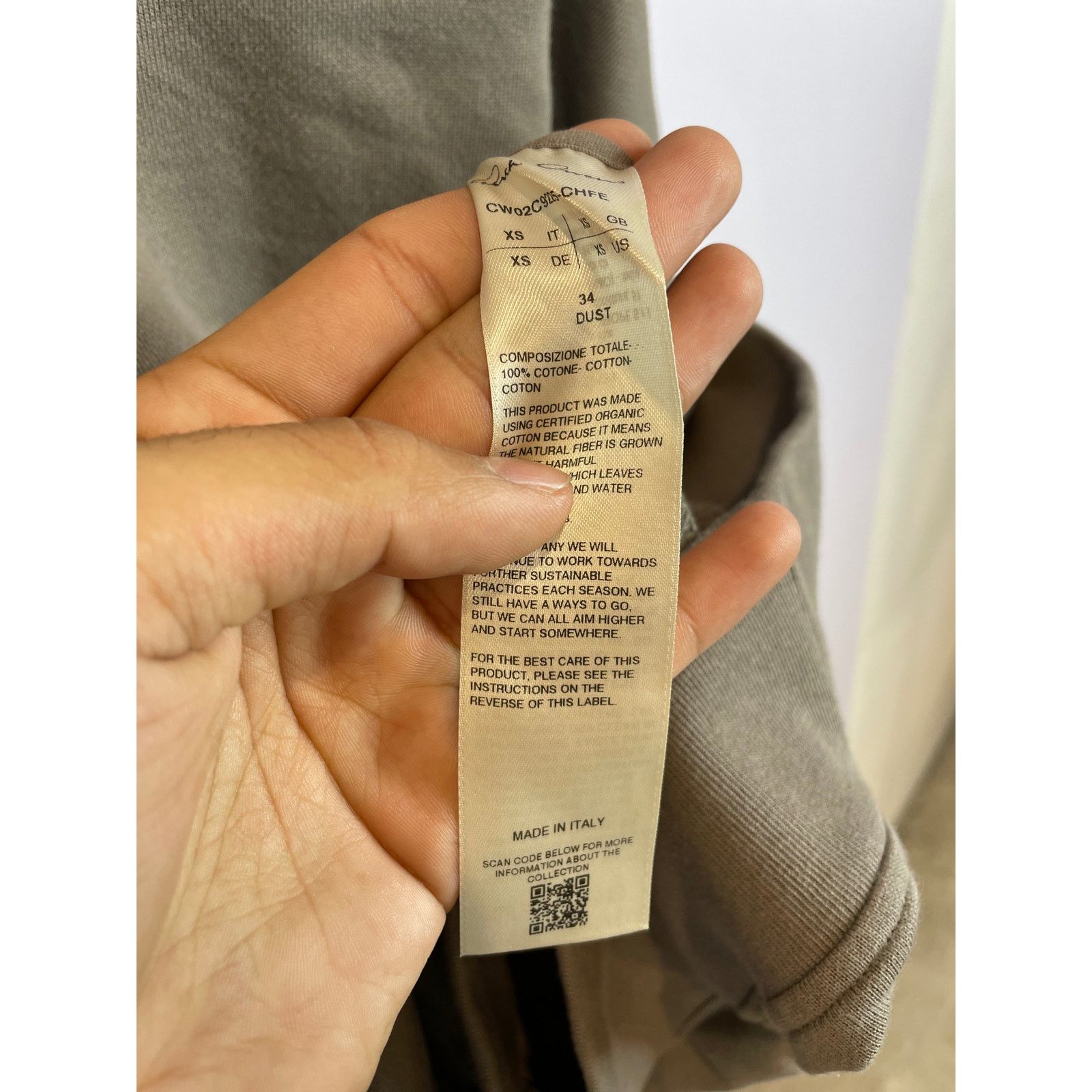Rick Owens Rick Owens Champion Crewneck Brown New With Tags XS Size US XS / EU 42 / 0 - 5 Thumbnail