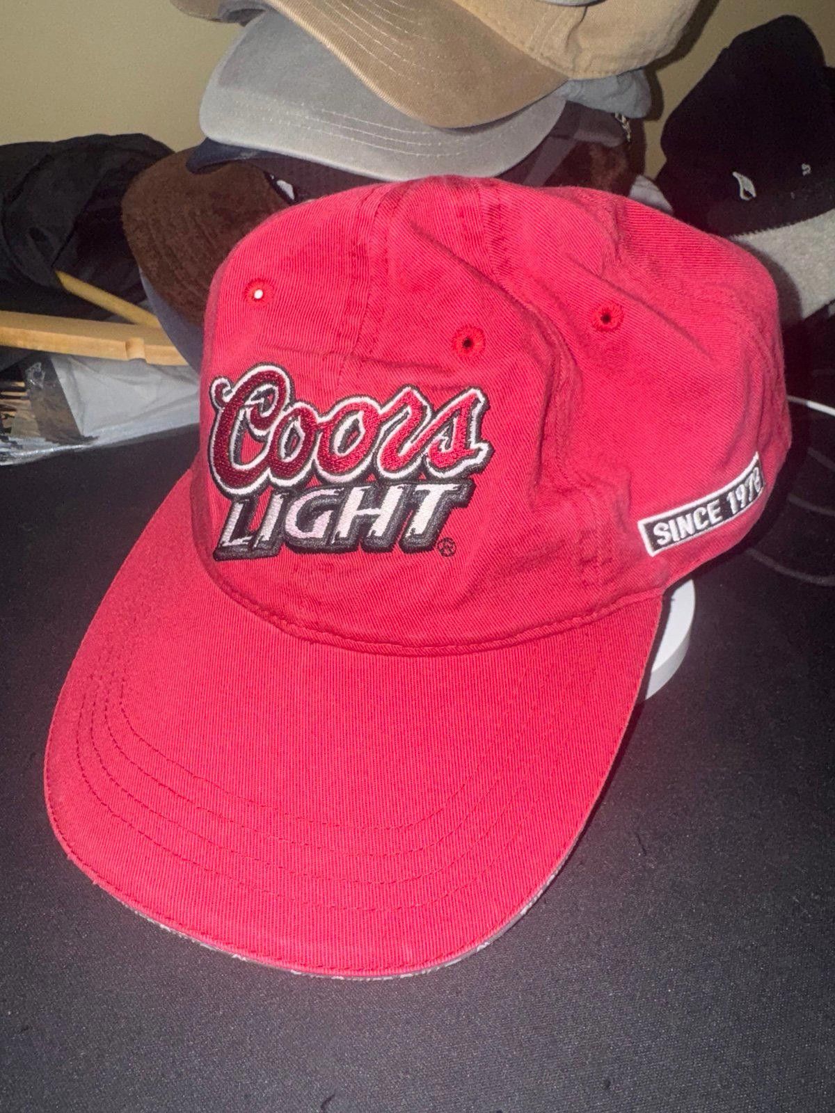 J. America Coors Light J.America Sportswear Red Cap The Silver Bullet Size ONE SIZE - 2 Thumbnail