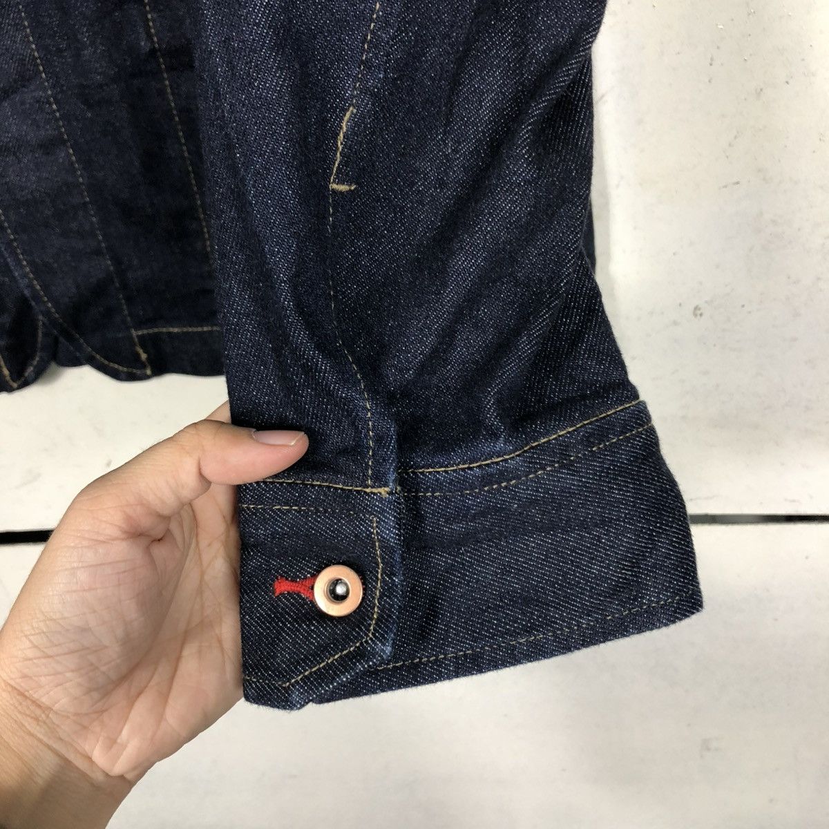 Japanese Brand 🔥VINTAGE DENIM JACKET BIKER UNIQLO INES DE LA FRESSANGE Size US L / EU 52-54 / 3 - 17 Thumbnail