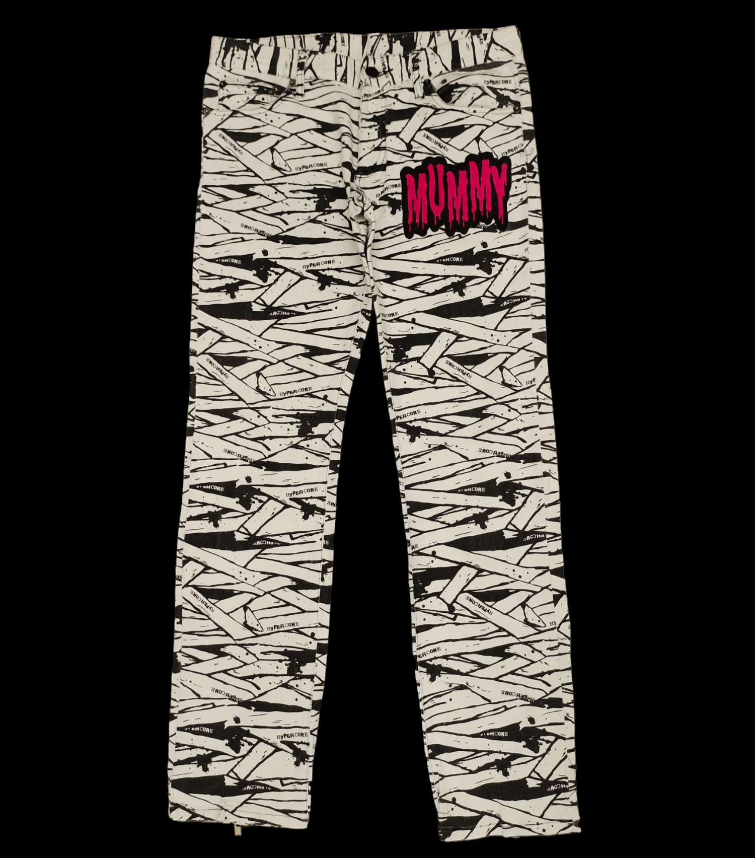 Hysteric Glamour × Undercover Hypercore Mummy Printed Denim Pants Hysteric Punk Style Size US 30 / EU 46 - 1 Thumbnail