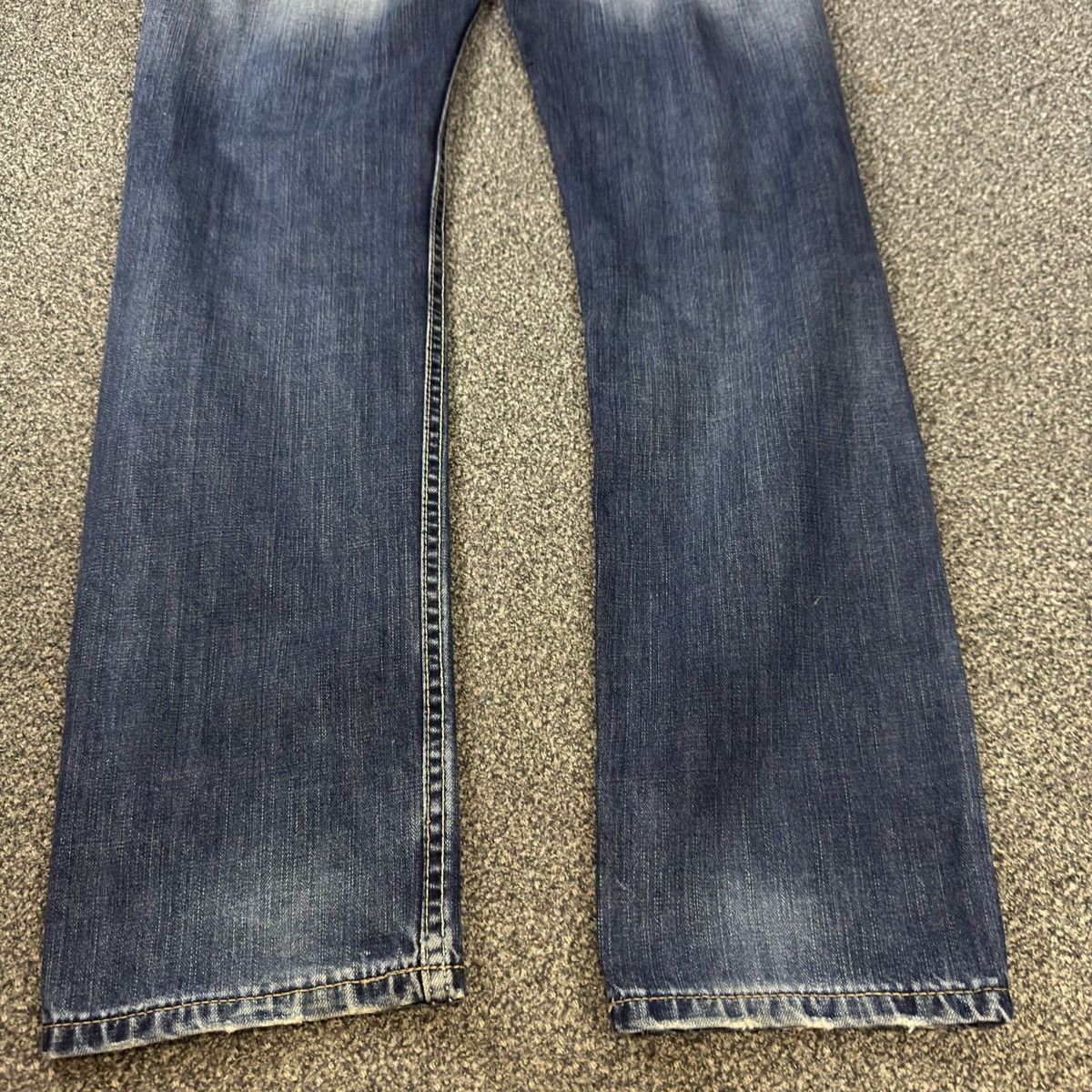 Levi's Made & Crafted Distressed Levis 504 Straight Unisex Y2k Washed Jeans Size US 31 - 11 Thumbnail