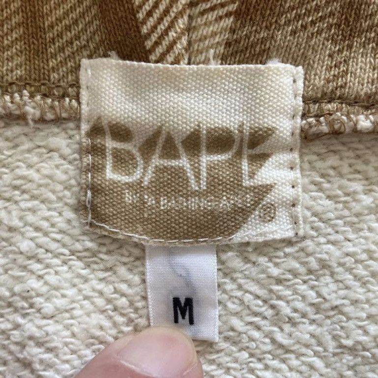 Bape 00s Bape Plaid Beige Zip Up Hoodie Size US M / EU 48-50 / 2 - 5 Thumbnail