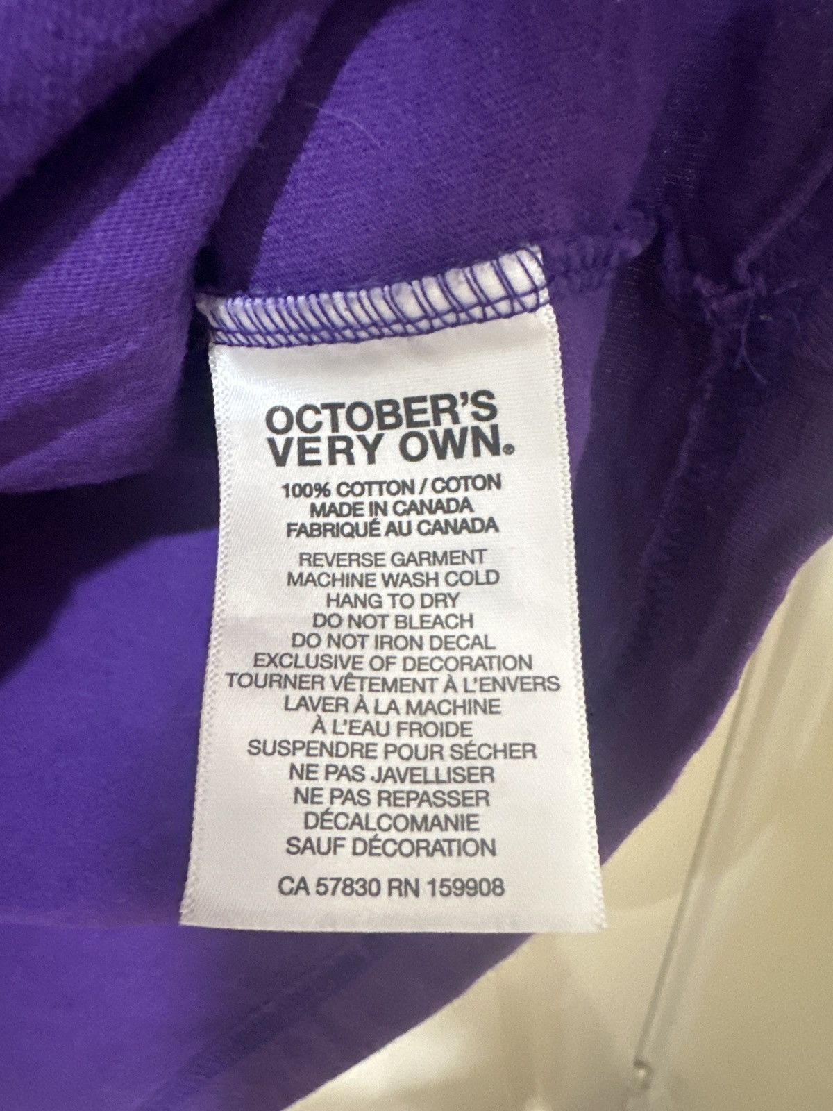 Drake × October's Very Own OVO Athletics Purple Tee Size US XL / EU 56 / 4 - 4 Thumbnail