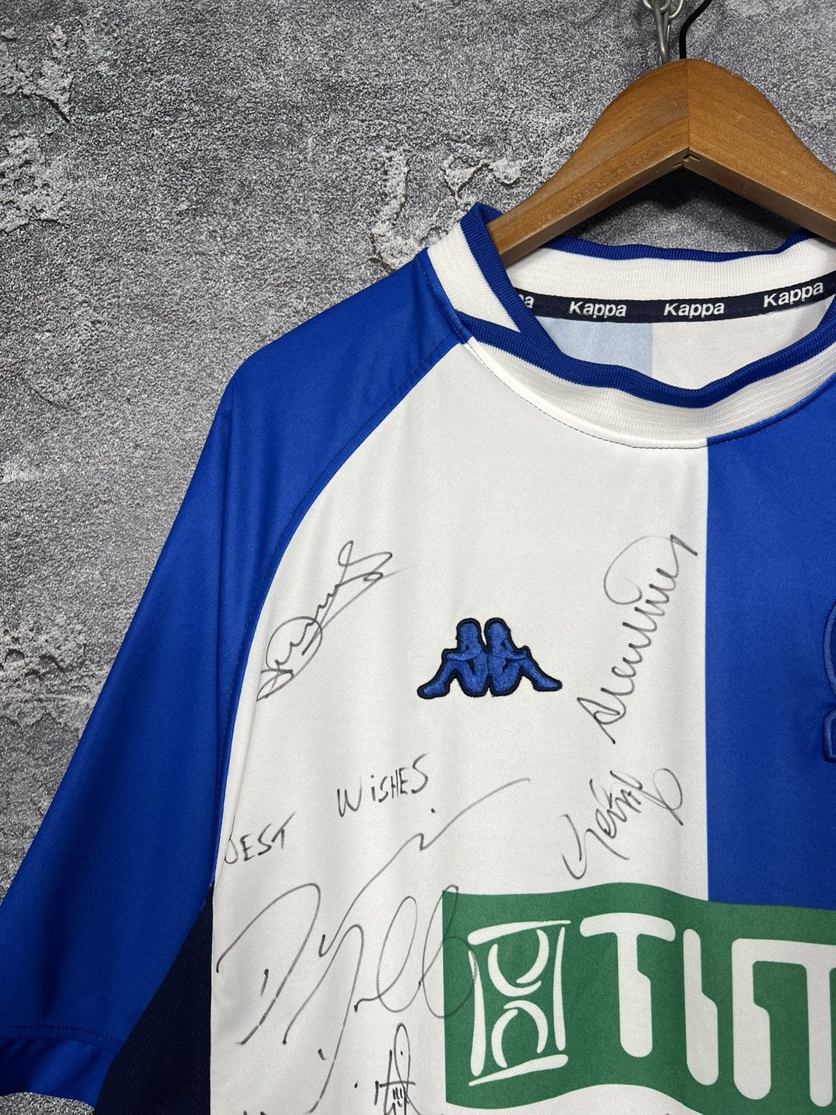 Kappa Vintage 2000 Blackburn Rovers Kappa Signed Jersey Tshirt Kit Size US XXL / EU 58 / 5 - 4 Thumbnail