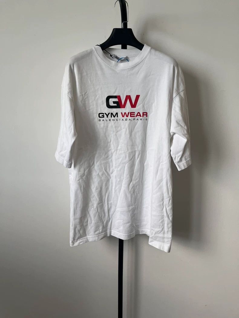 Balenciaga Balenciaga GW Gymwear Short Sleeve T-Shirt - dmc Size US S / EU 44-46 / 1 - 1 Thumbnail