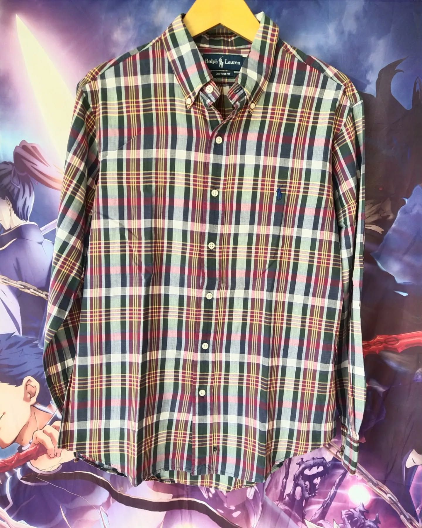 Ralph Lauren Ralph Lauren Three Tone Custom Fit Plaid Flanel Shirt Size US L / EU 52-54 / 3 - 1 Thumbnail