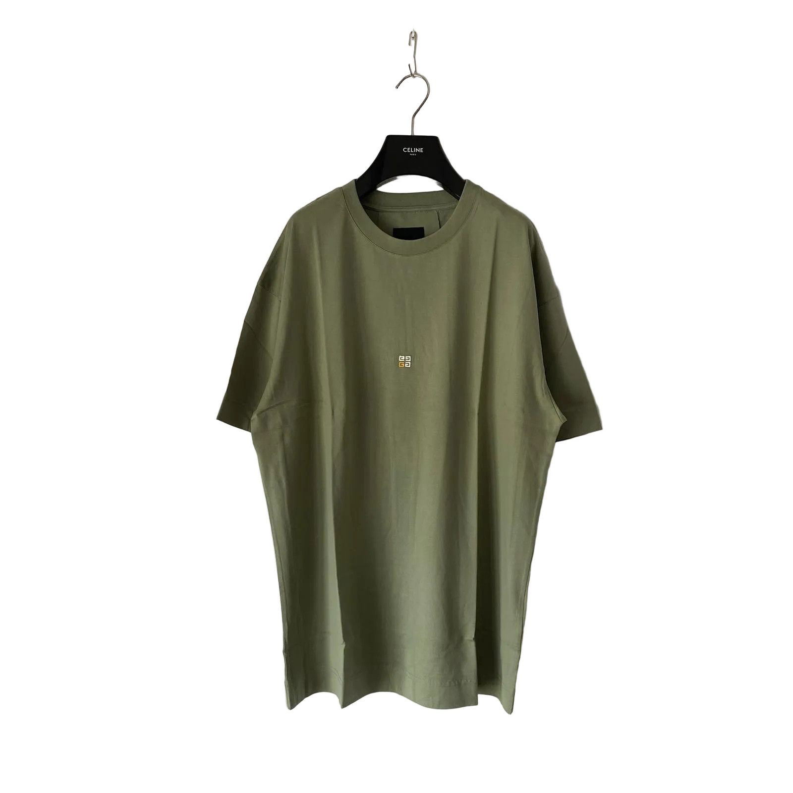 Givenchy Green Embroidered 4G Logo Oversized T-Shirt Size US L / EU 52-54 / 3 - 1 Thumbnail