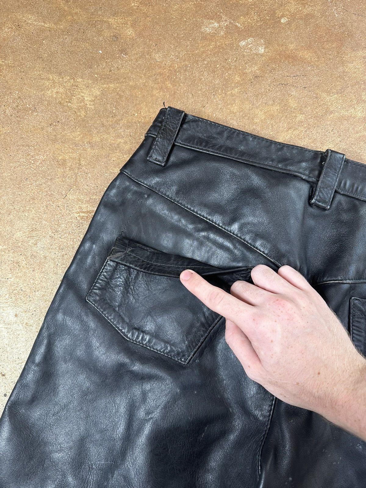 Vanson Leathers × Vintage Vintage 70s Vanson Leather Black and Red Pants Size US 32 / EU 48 - 6 Thumbnail
