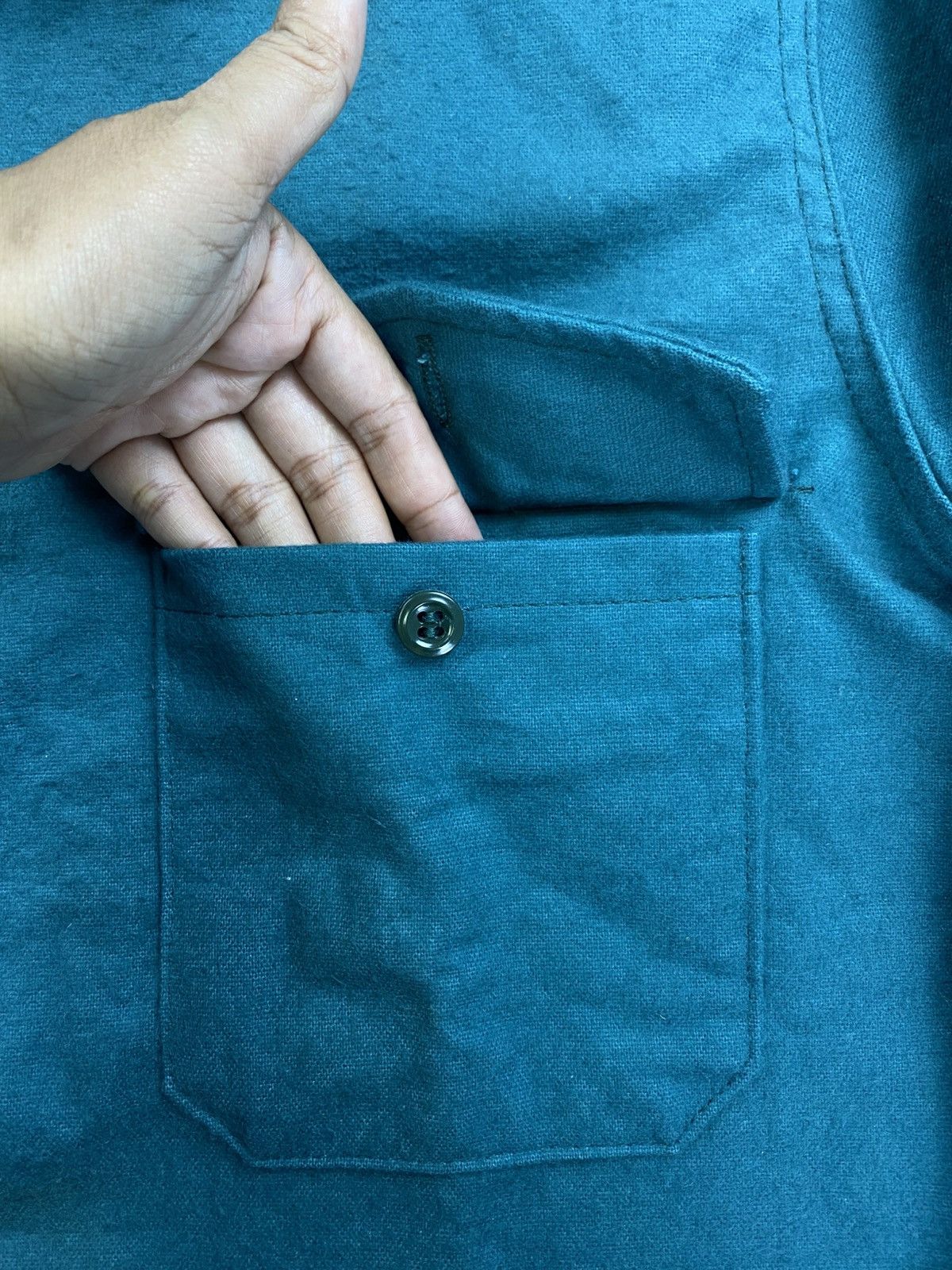 Vintage Vintage 80s Deerskin Melton Shirt Made In Usa Button Ups Size US M / EU 48-50 / 2 - 7 Thumbnail