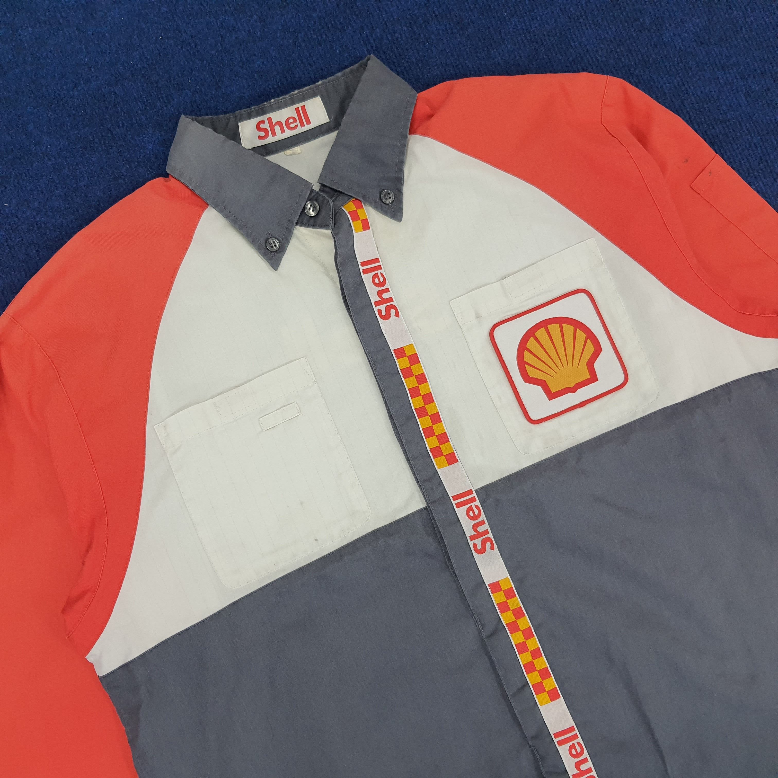 Vintage Vintage Shell Oil Company Staff Uniform Shirt Size US L / EU 52-54 / 3 - 2 Thumbnail