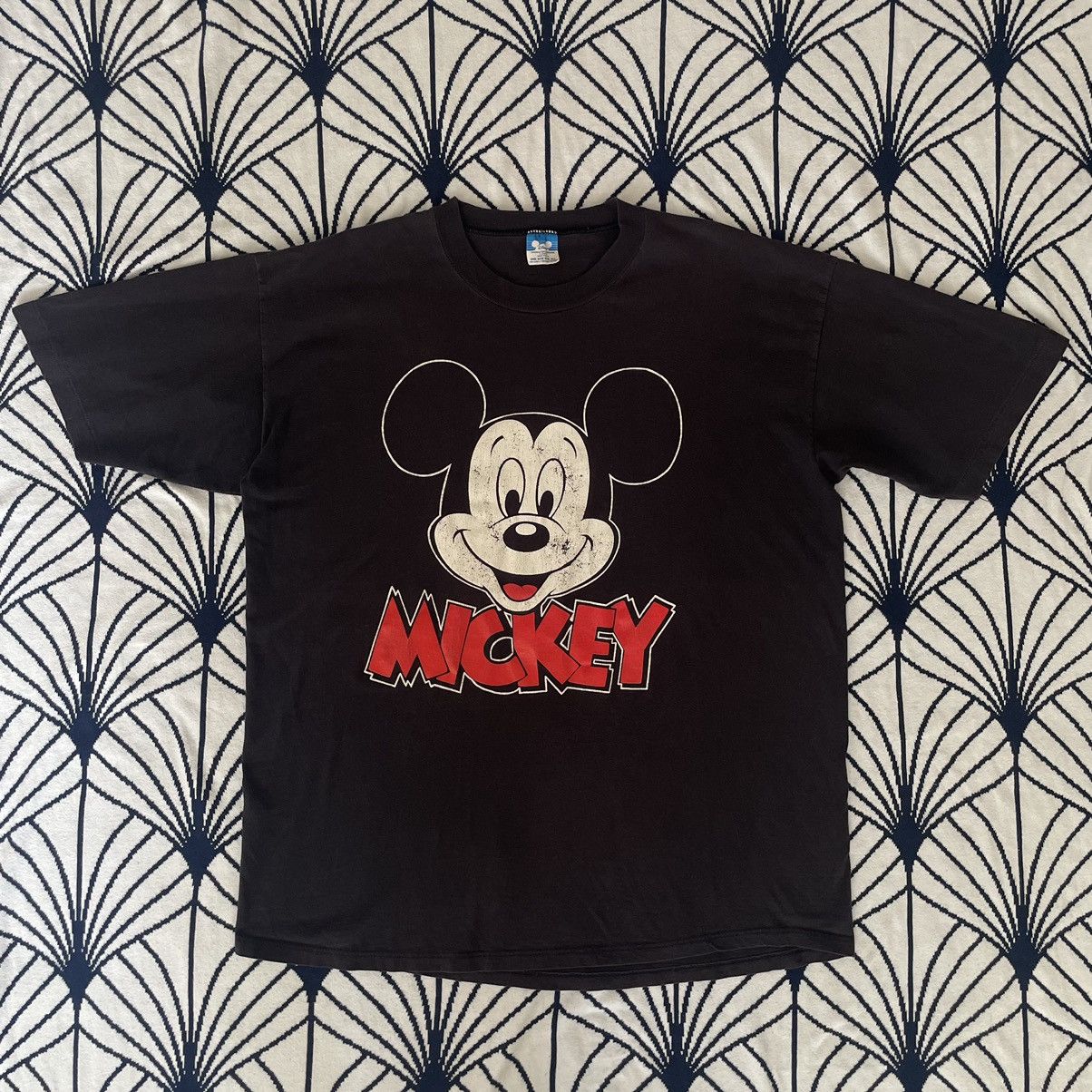 Disney × Mickey Mouse × Vintage Vintage 80s/90s Big Mickey Mouse Graphic T-Shirt Size US XL / EU 56 / 4 - 1 Thumbnail
