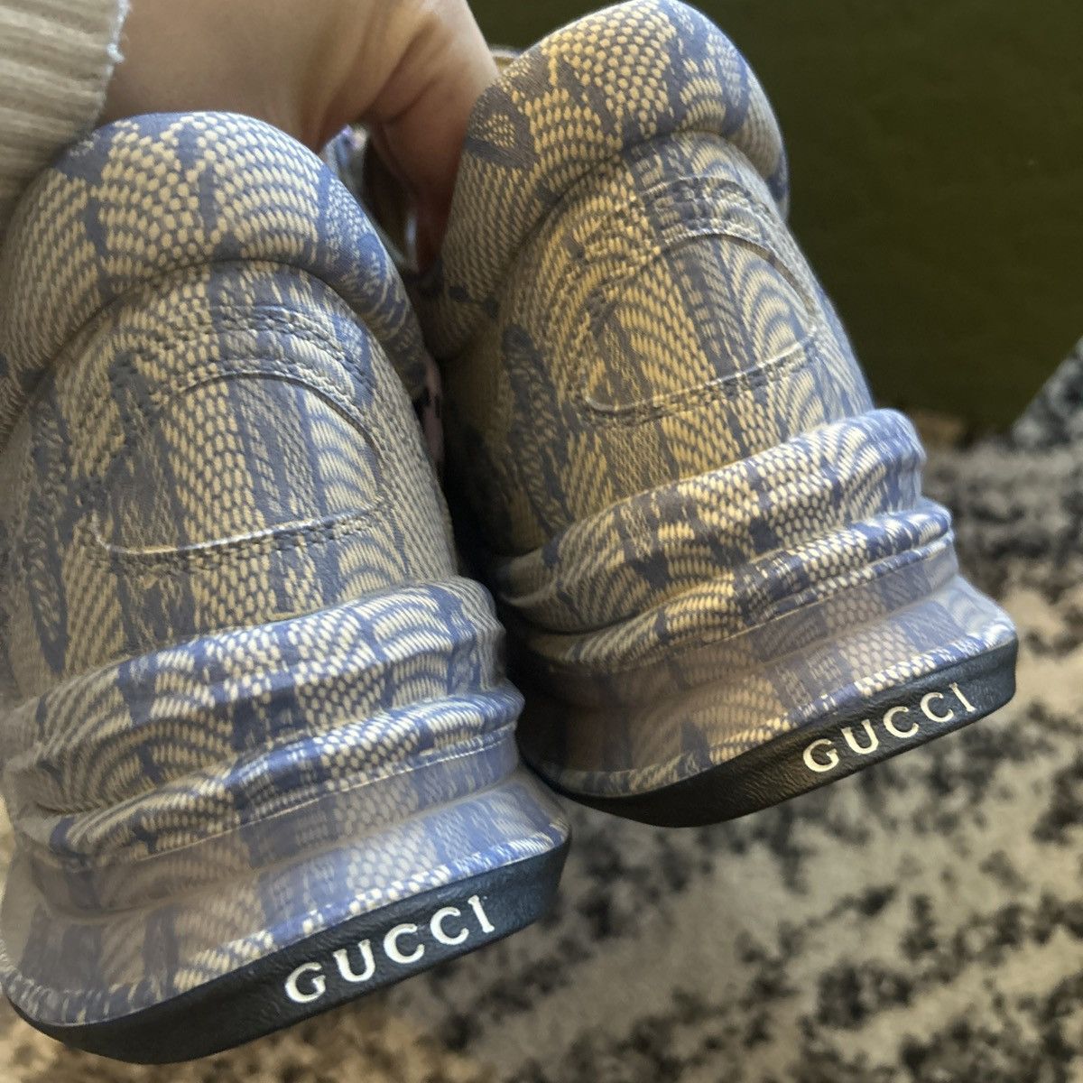 Gucci Gucci Monogram Run Ultralight Plume GG Cubic Sneaker Size US 10.5 / IT 40.5 - 6 Thumbnail
