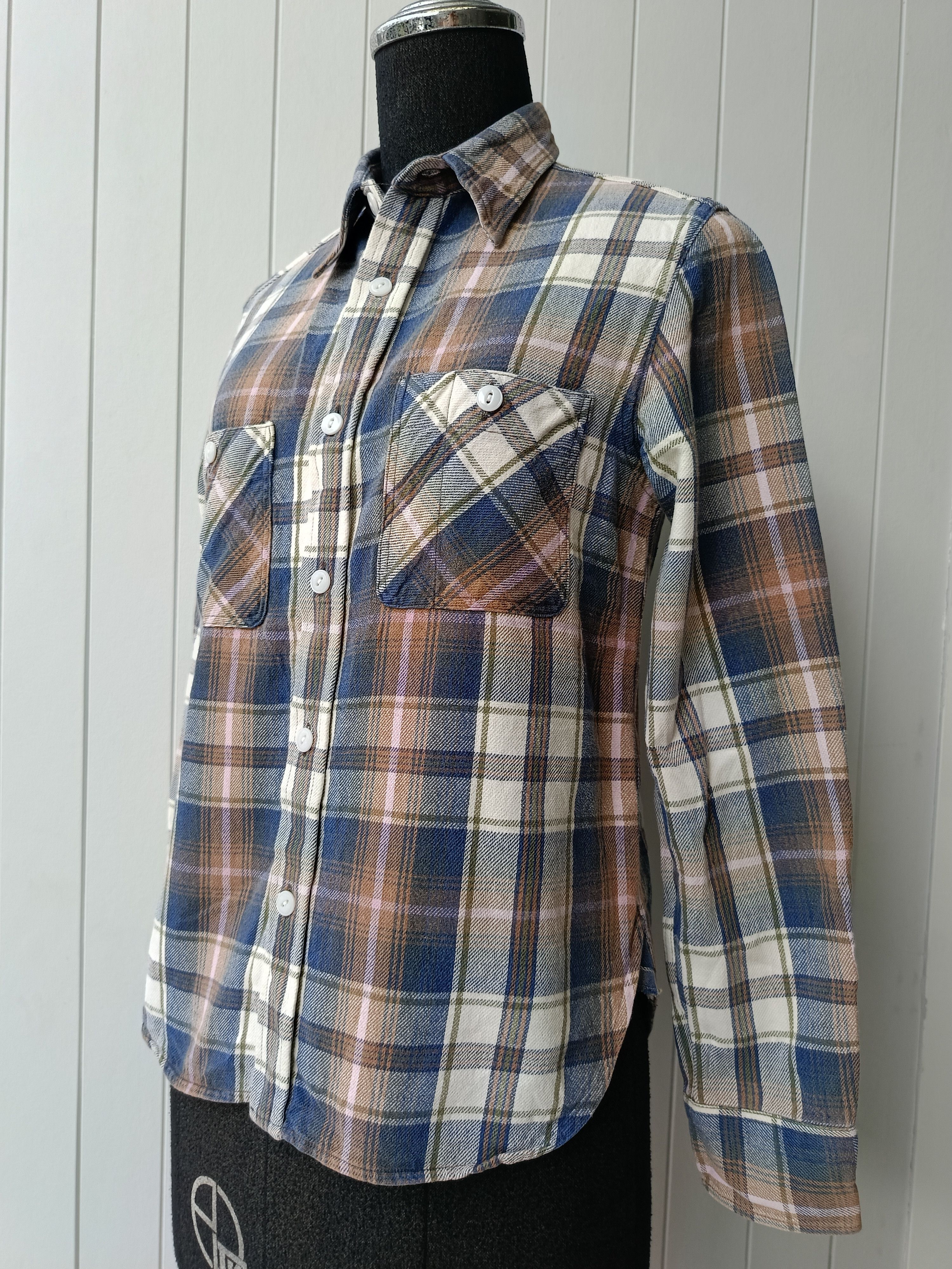 Beams Plus × Japanese Brand BEAMS BOY the working girl Japan plaid ladies small shirt Size S / US 4 / IT 40 - 3 Thumbnail