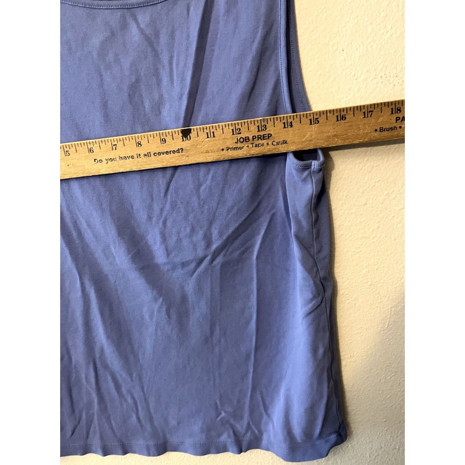J.Crew J. CREW Blue Open-neck cami top XL 100% Cotton Women Size XL / US 12-14 / IT 48-50 - 5 Thumbnail