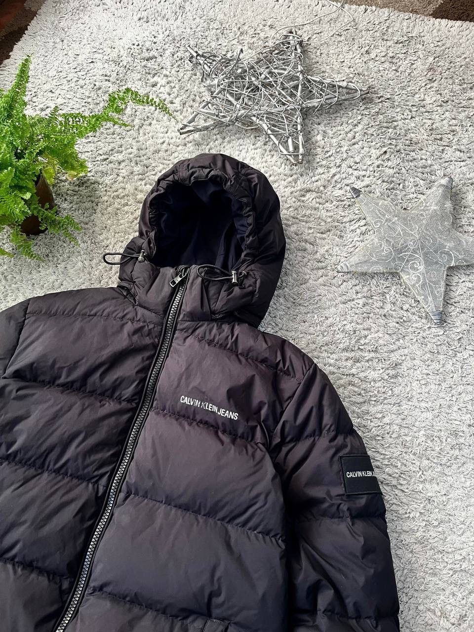 Calvin Klein Puffer Light Jacket Streetwear Vintage Logo