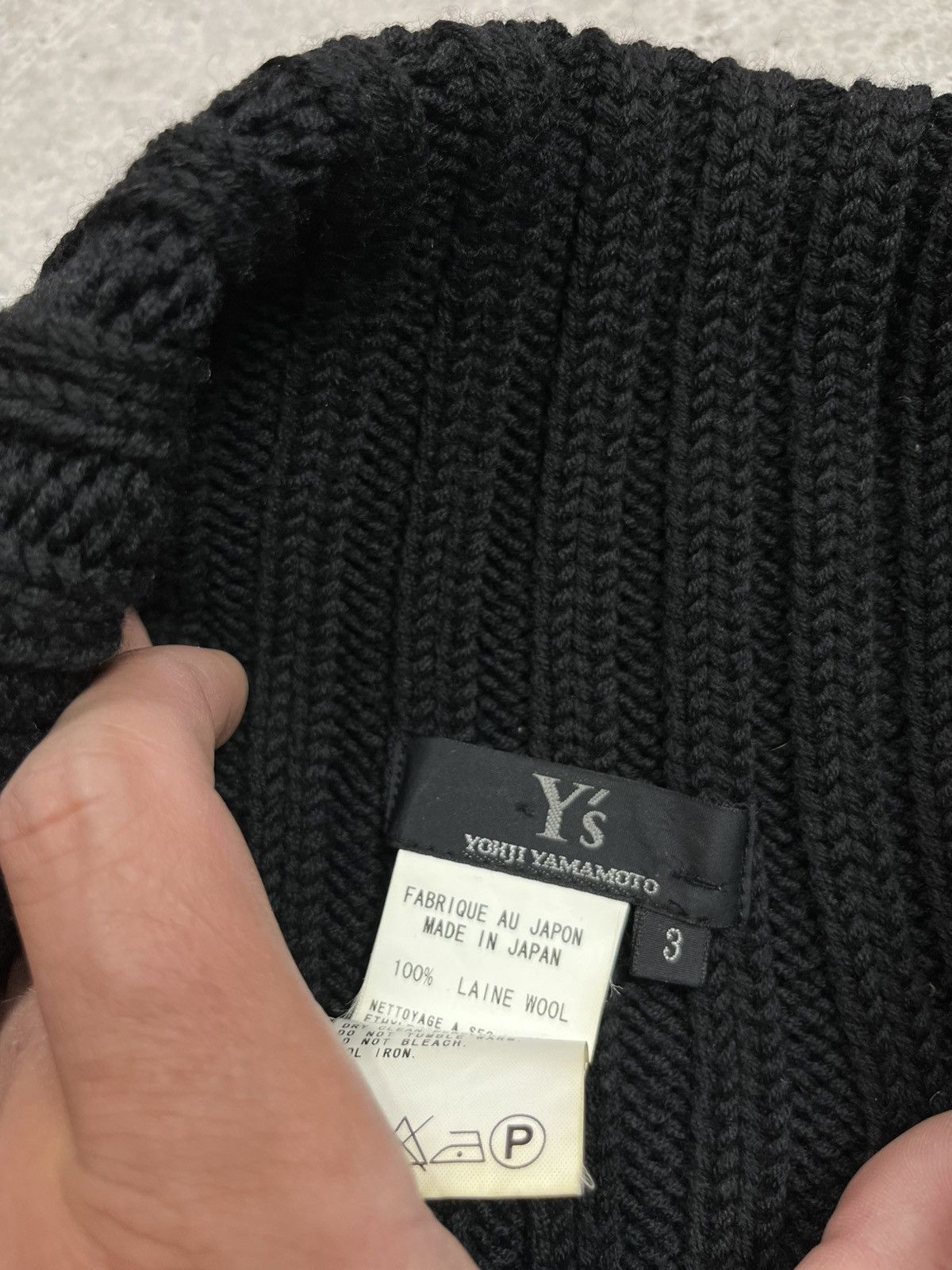 Yohji Yamamoto Y’s Yohji Yamamoto Unisex Heavy Knit Archive Open Sleeve Size US L / EU 52-54 / 3 - 9 Thumbnail